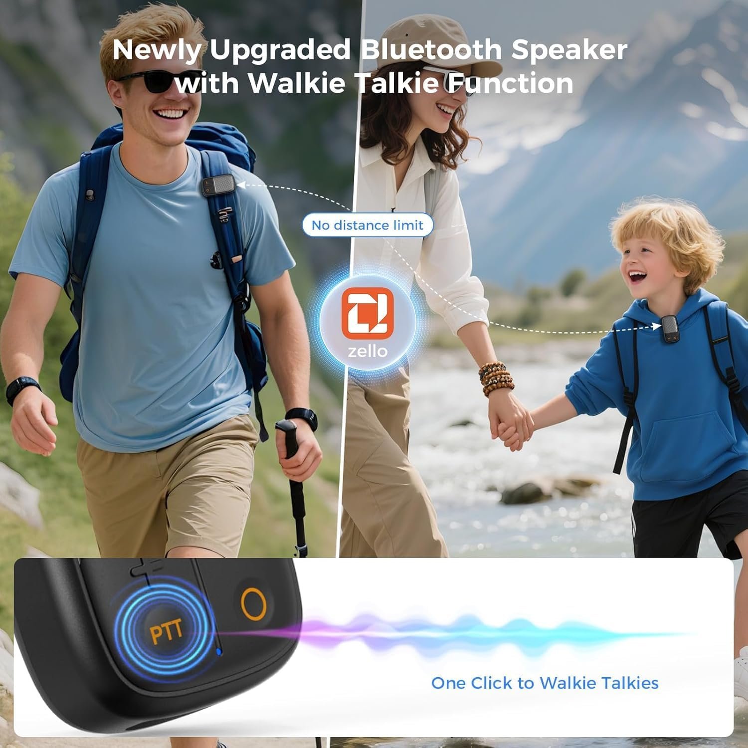 SUPERONE Bluetooth Speaker: Waterproof Walkie-Talkie Fun! - Image 5