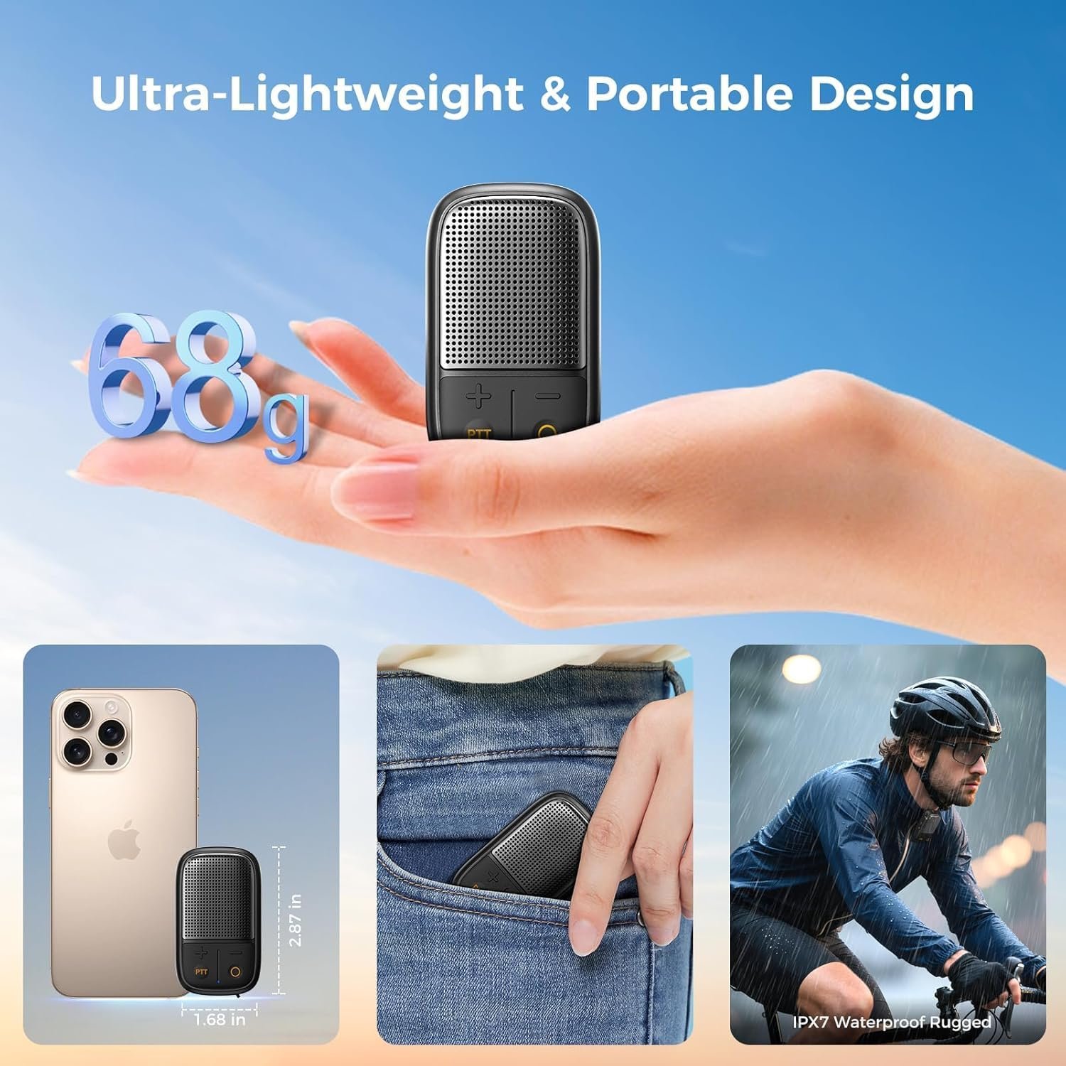 SUPERONE Bluetooth Speaker: Waterproof Walkie-Talkie Fun! - Image 10