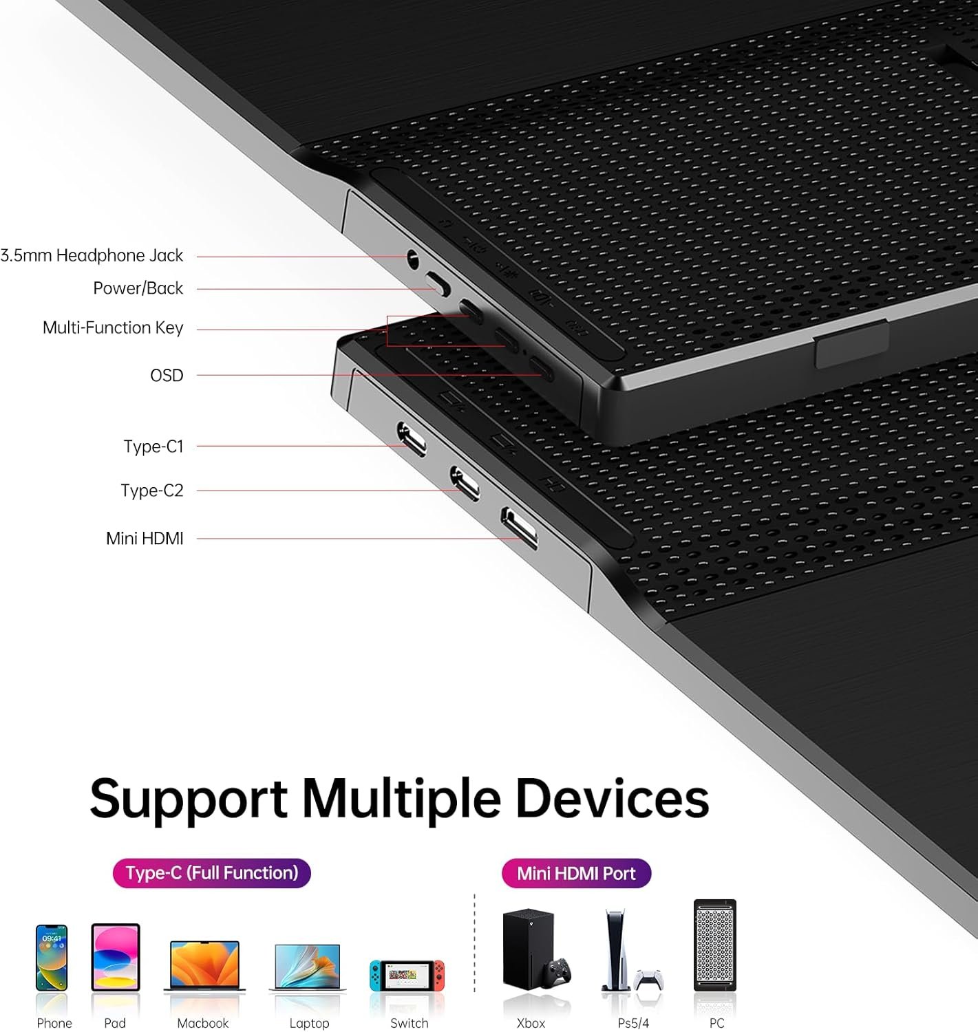 Yxk 15.6” Ultra-Slim Portable Monitor: Ideal for Gaming & Travel! - Image 4