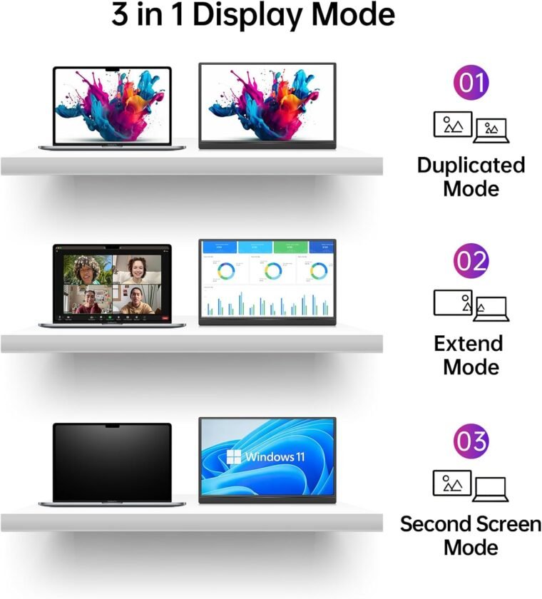 Yxk 15.6” Ultra-Slim Portable Monitor: Ideal for Gaming & Travel! - Image 7