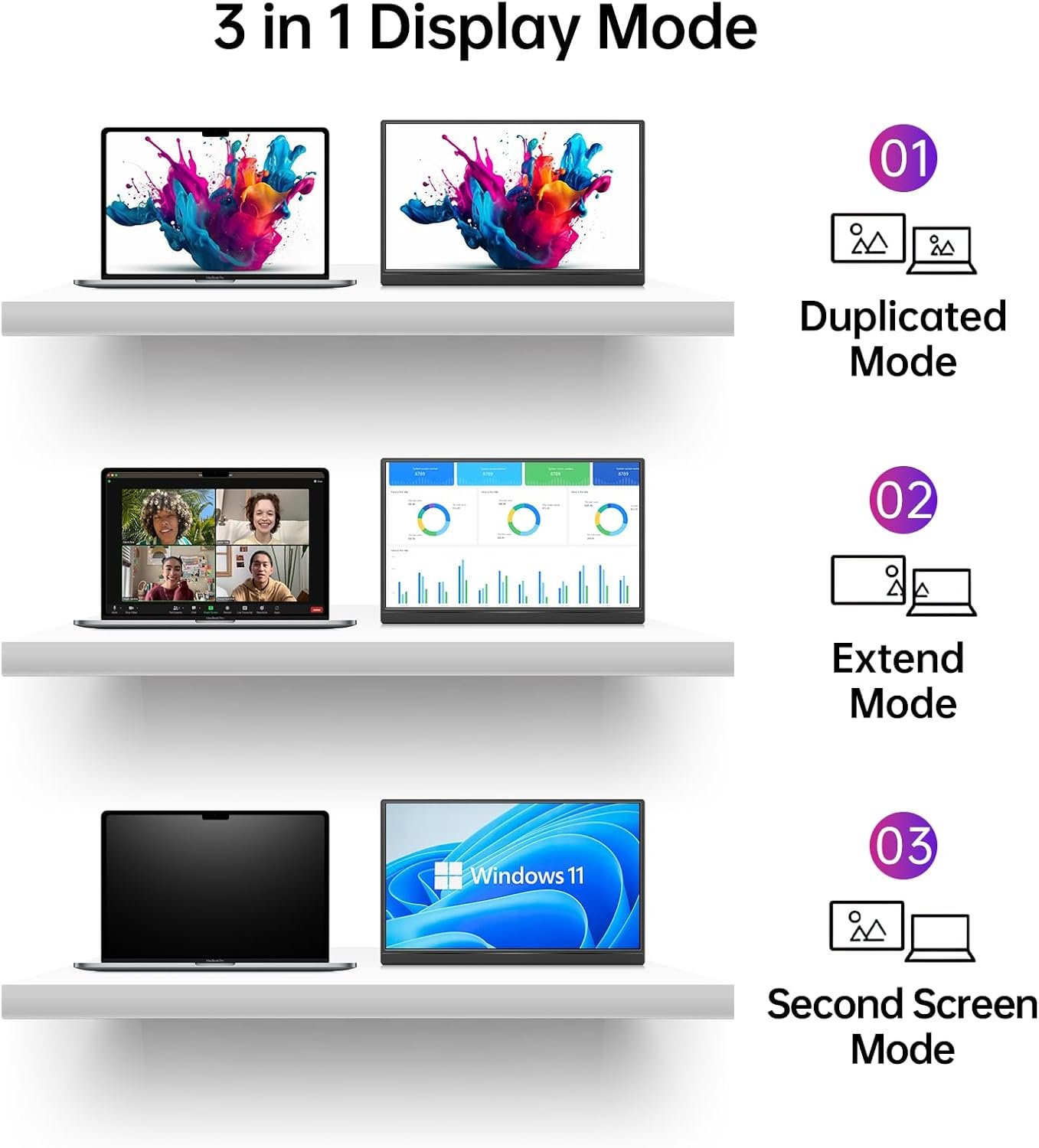 Yxk 15.6” Ultra-Slim Portable Monitor: Ideal for Gaming & Travel! - Image 7