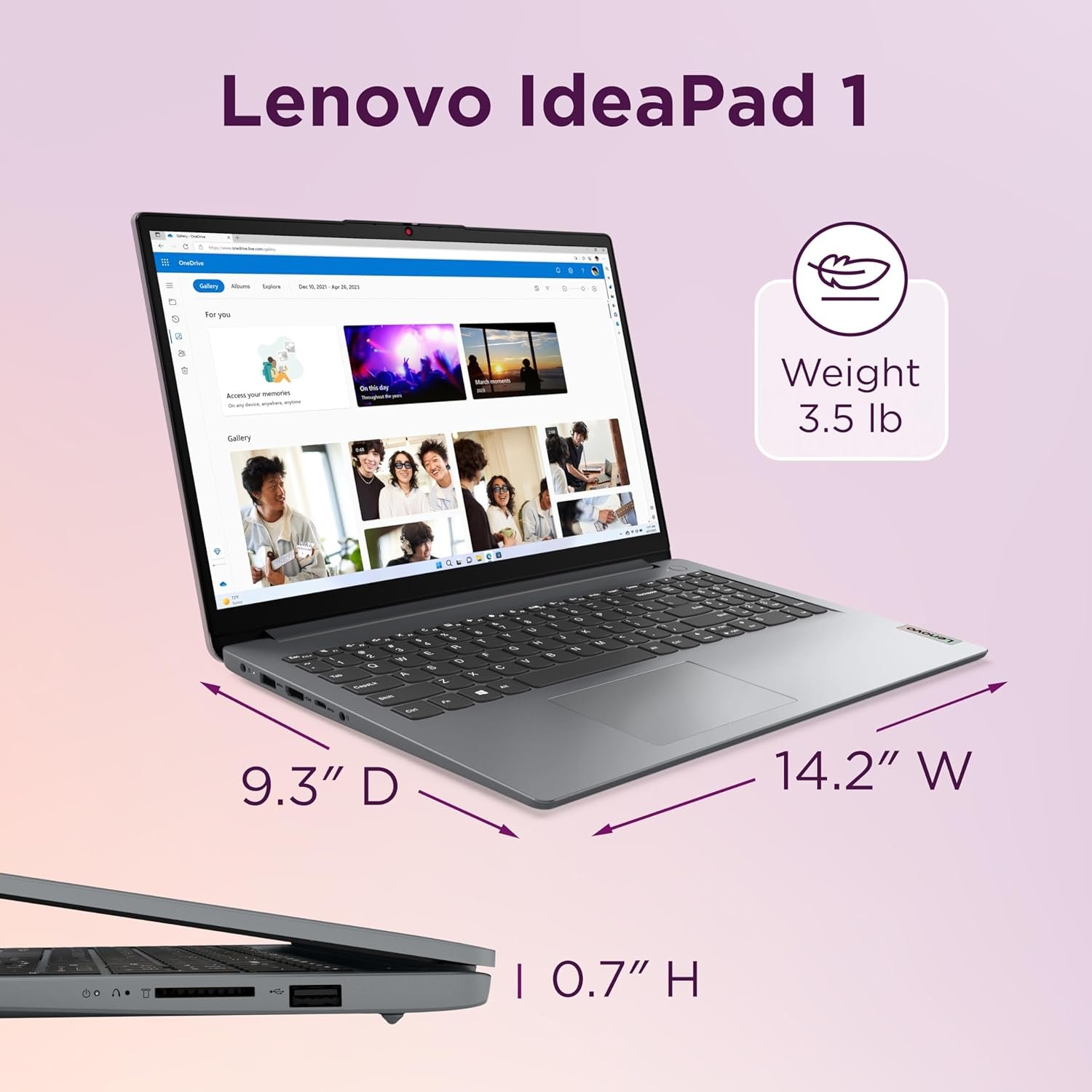 Lenovo IdeaPad 1: Power & Style with Ryzen 5 & FHD Display! - Image 4