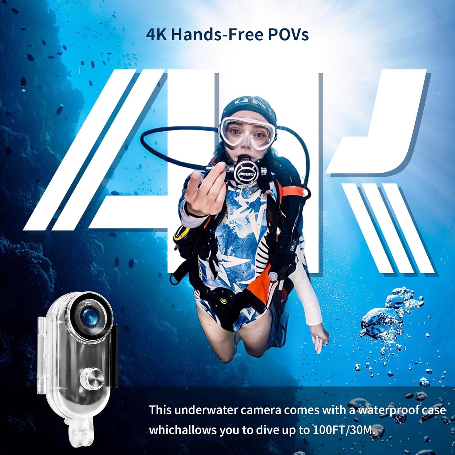 Unleash Adventure: 4K Action Camera with 64GB & Accessories! - Image 4