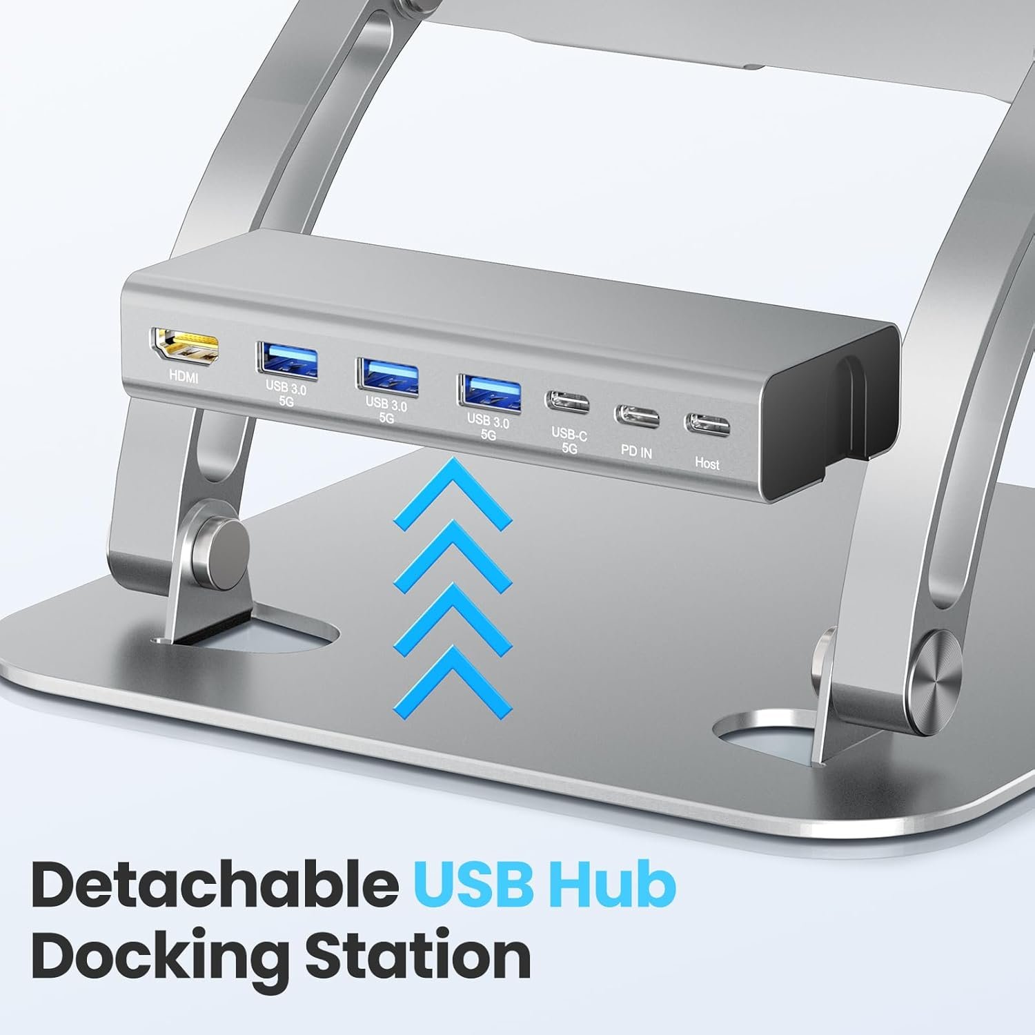 Maximize Comfort: tounee Laptop Stand & USB-C Hub Combo! - Image 3