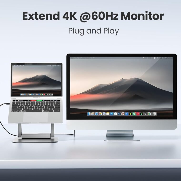 Maximize Comfort: tounee Laptop Stand & USB-C Hub Combo! - Image 7