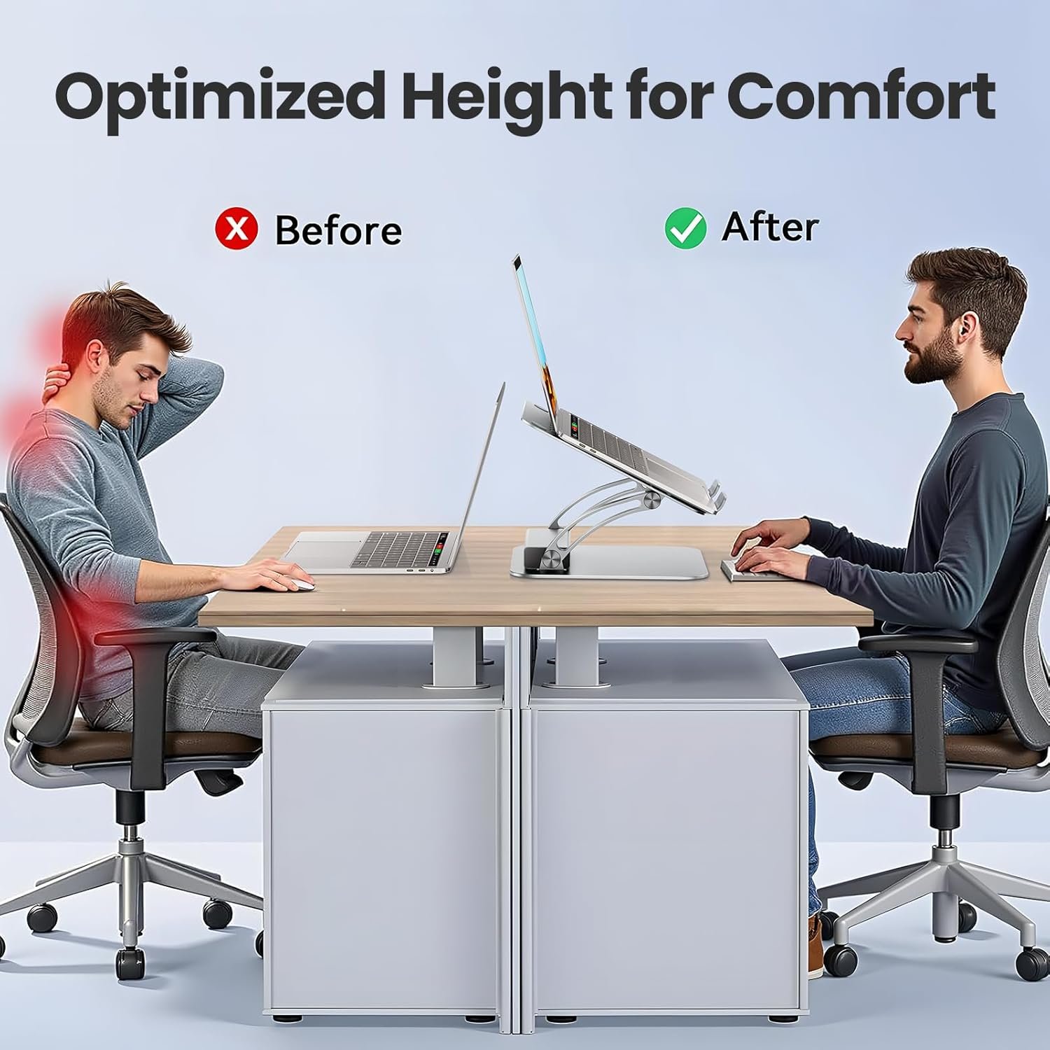 Maximize Comfort: tounee Laptop Stand & USB-C Hub Combo! - Image 8