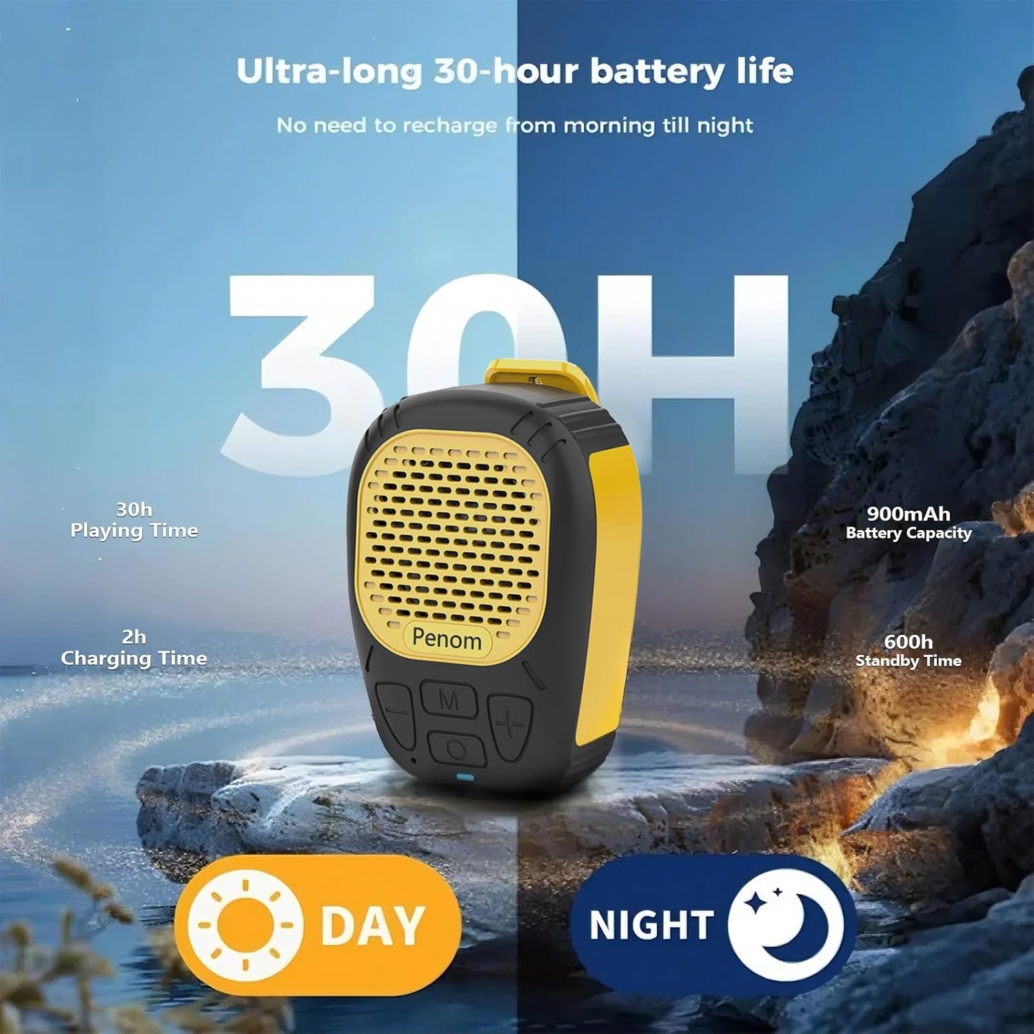 Upgrade Your Sound: Clip-On Water-Resistant Bluetooth Speaker! - Image 3