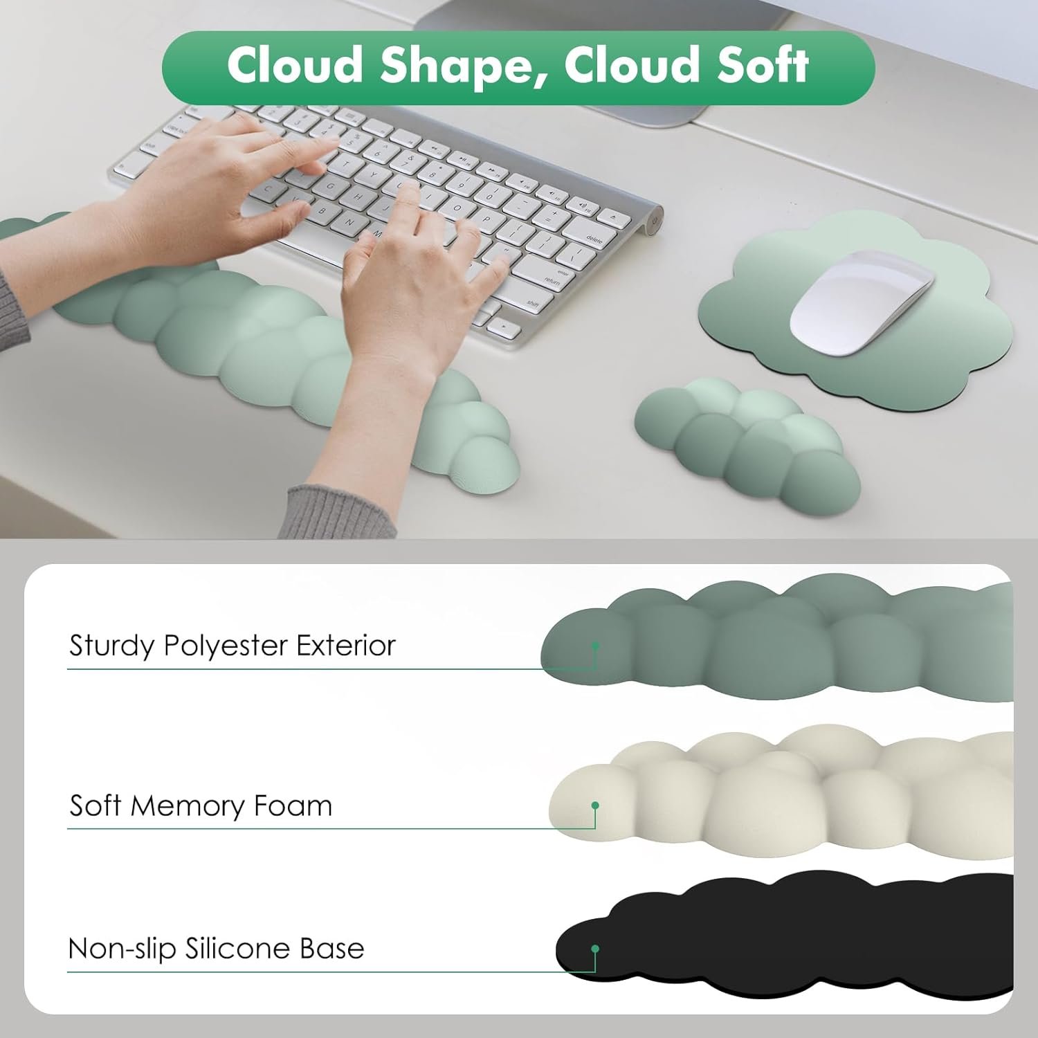 MoKo Cloud Wrist Rest: Ergonomic Comfort for Work & Play! - Image 5