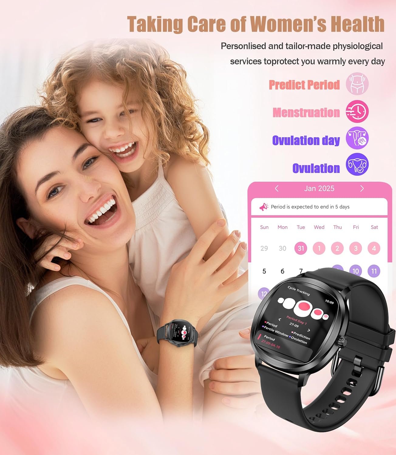 Women's 2pc Band Sports Watch: Heart Rate, 100+ Modes! - Image 6