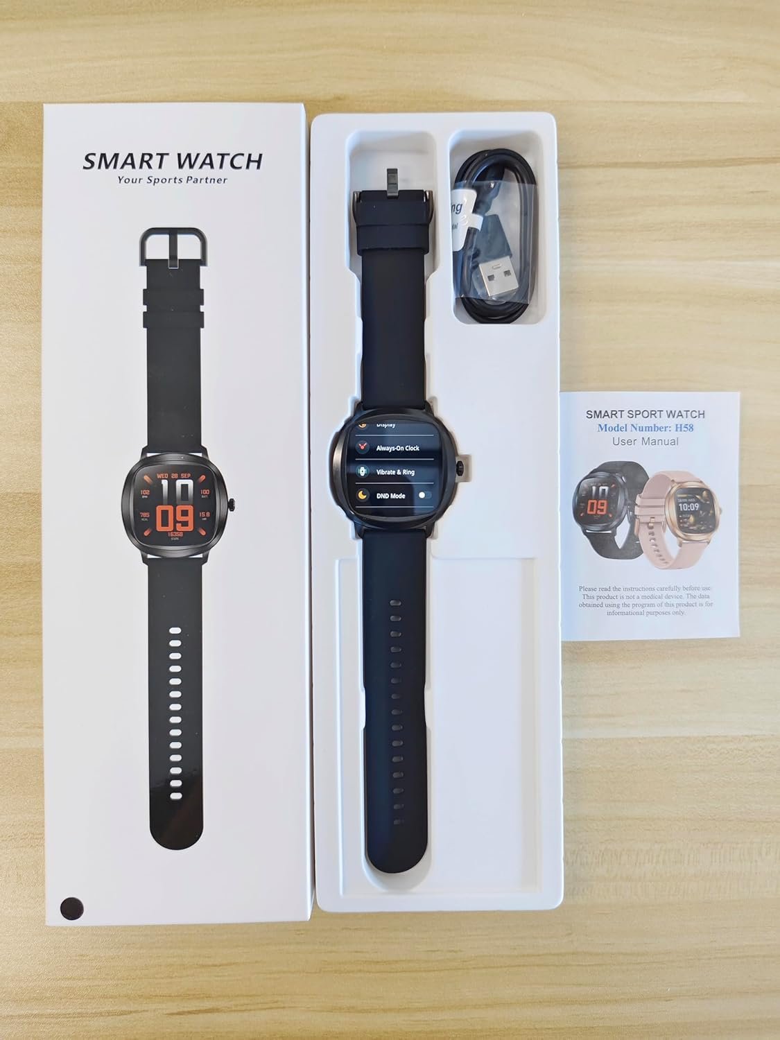 Women's 2pc Band Sports Watch: Heart Rate, 100+ Modes! - Image 9