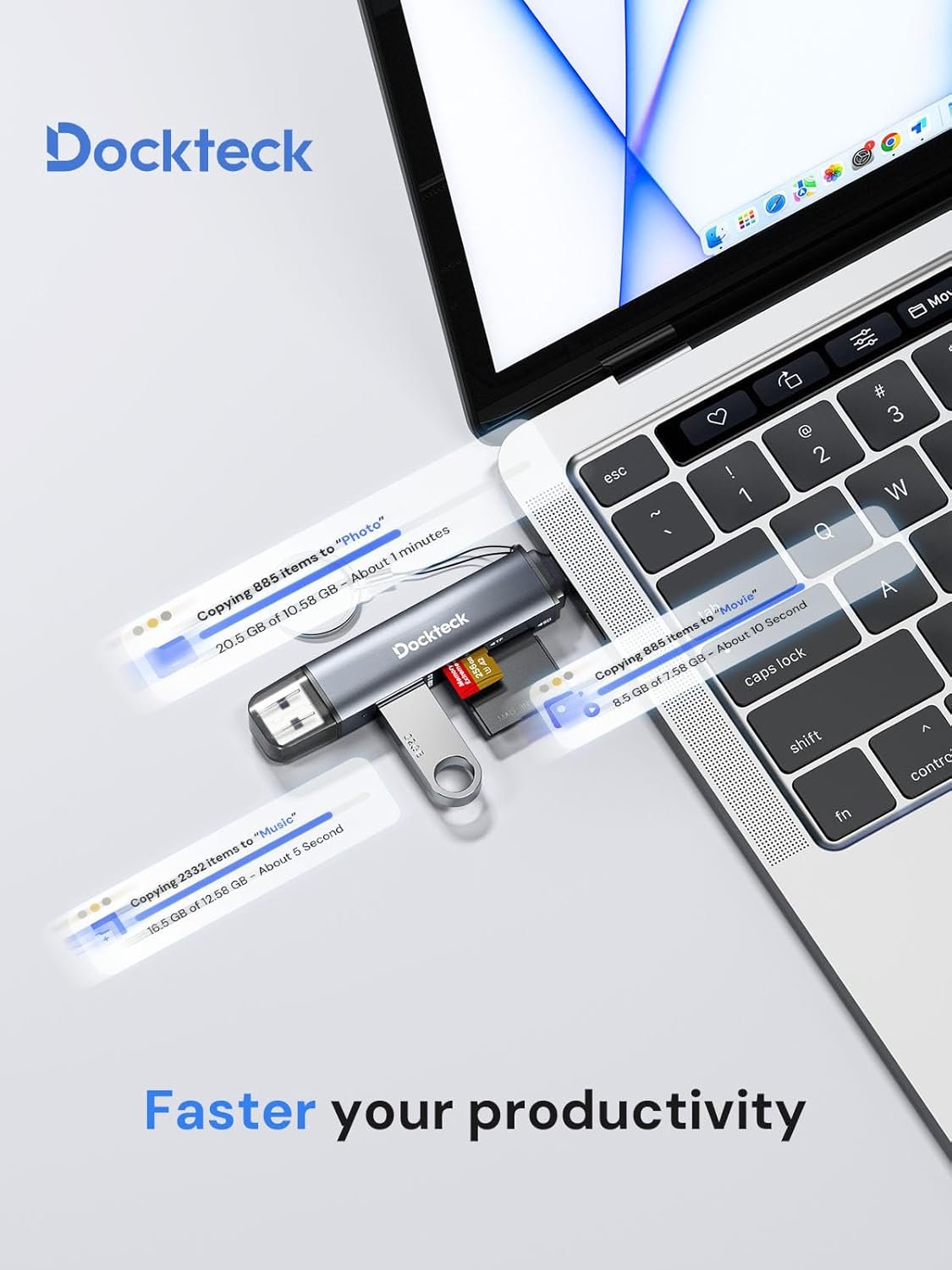 Dockteck SD Card Reader: 5G USB3.0 Speed & OTG Support! - Image 7