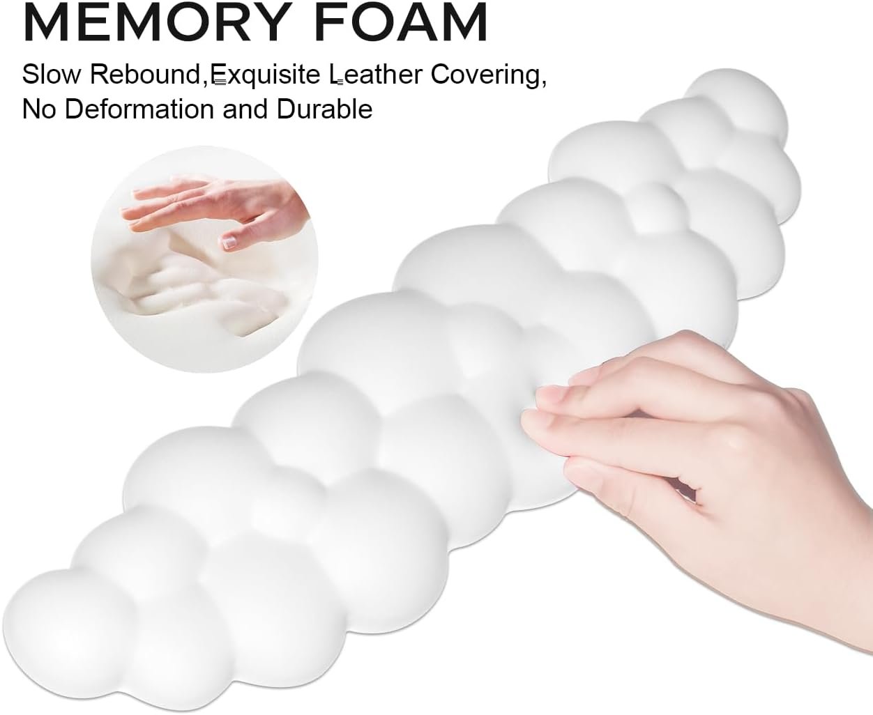 JIKIOU Cloud Keyboard Wrist Rest: Comfort & Relief Awaits! - Image 6