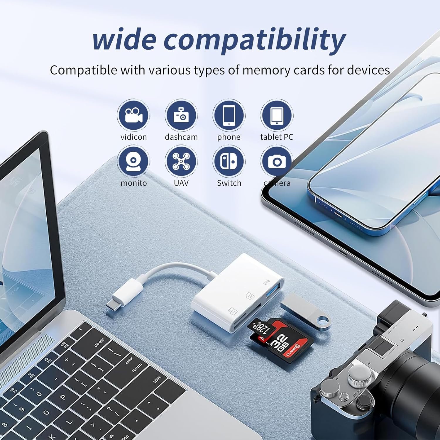 3-in-1 USB C SD Card Reader: Dual Slots for iPhone & Mac! - Image 8