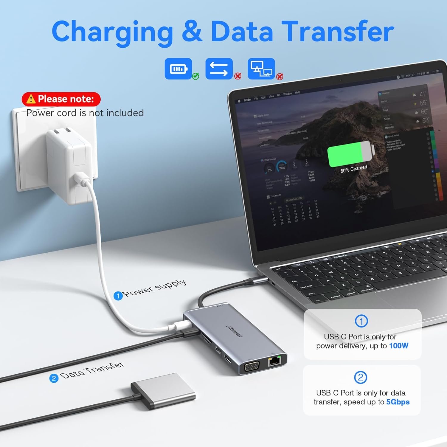 Ultimate USB C Docking Station: Triple Display Hub for Laptops - Image 6