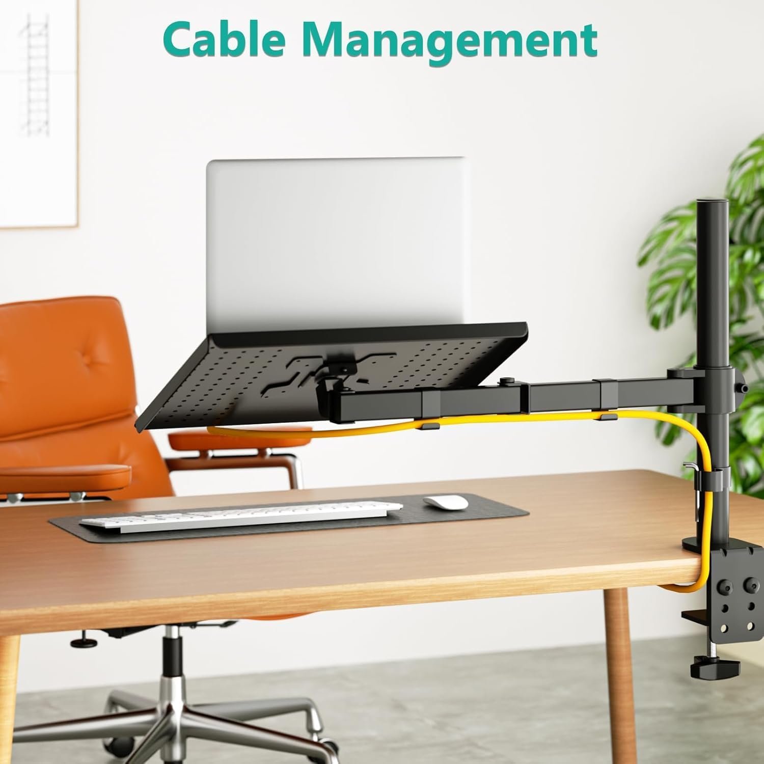 Elevate Your Workspace: WALI Laptop Tray Desk Mount & Stand - Image 7