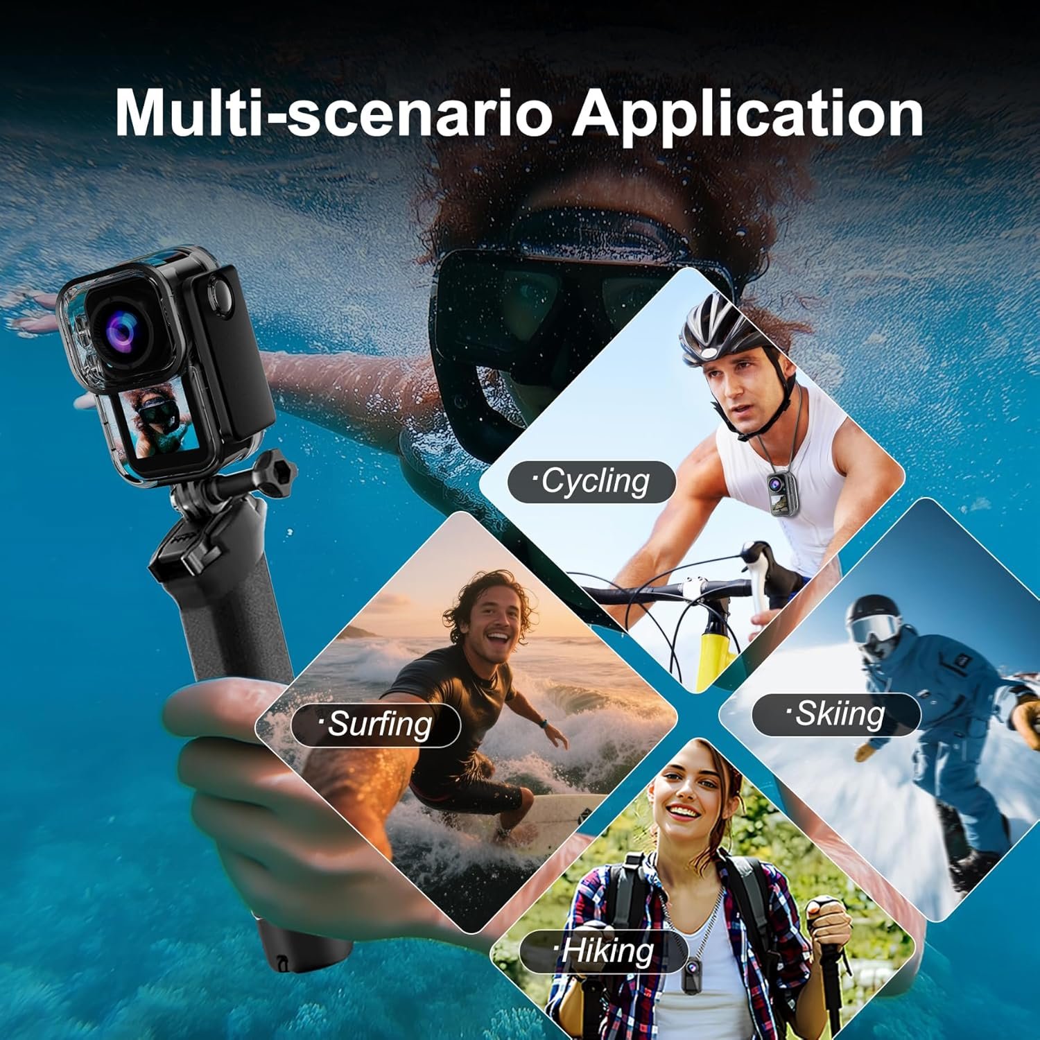 Capture Every Angle: Dual Screen 128G Action Camera! - Image 4
