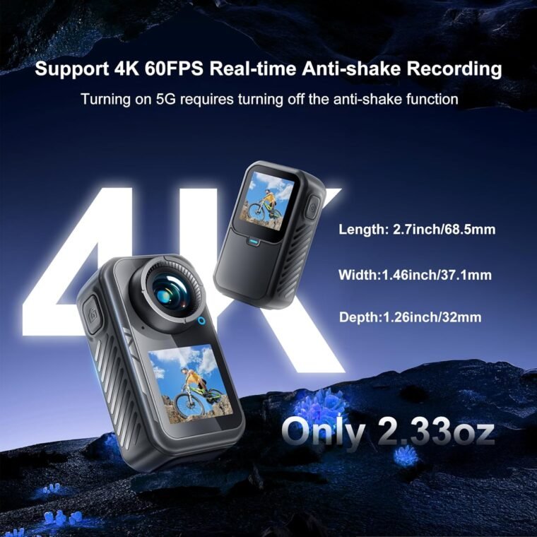 Capture Every Angle: Dual Screen 128G Action Camera! - Image 5
