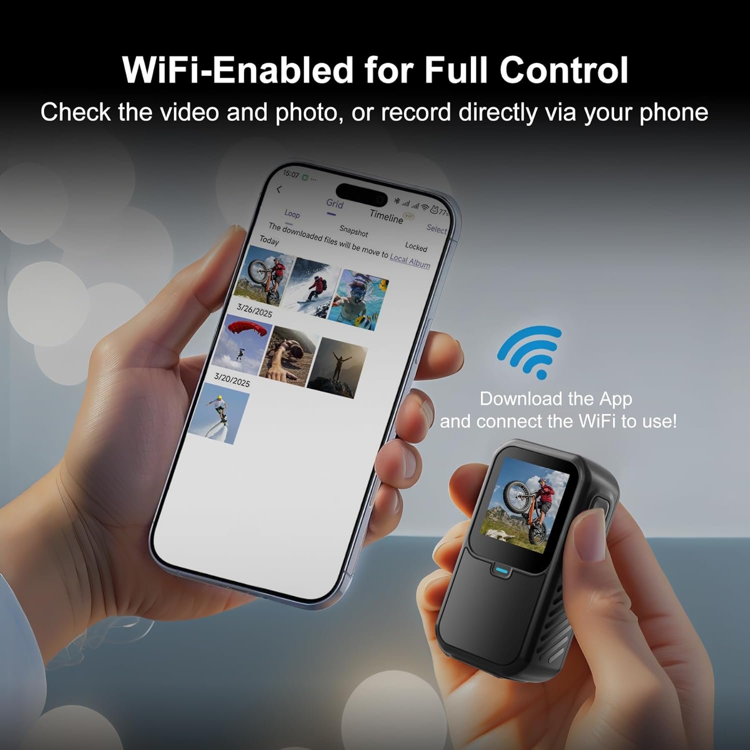 Capture Every Angle: Dual Screen 128G Action Camera! - Image 6