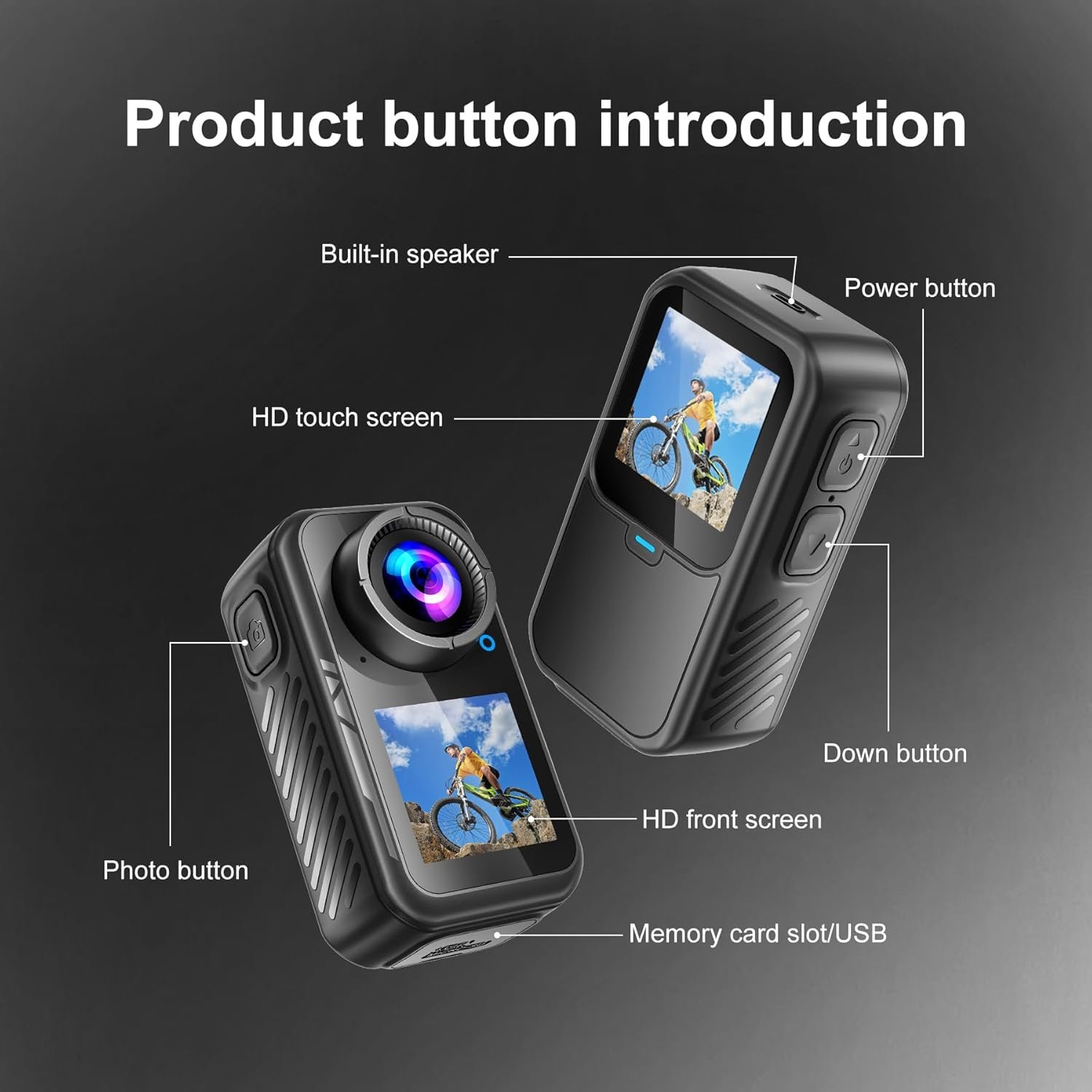 Capture Every Angle: Dual Screen 128G Action Camera! - Image 7