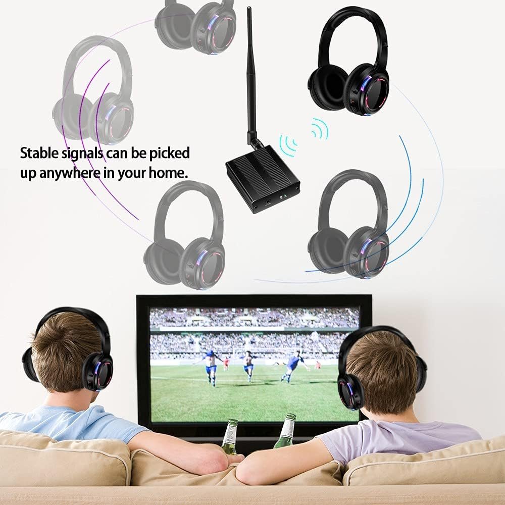 10pcs Wireless Silent Disco Headphones & 500m LED Transmitter - Image 6