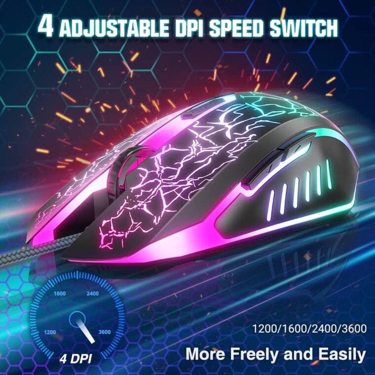 Elevate Your Game: BENGOO Wired RGB Gaming Mouse! - Image 3