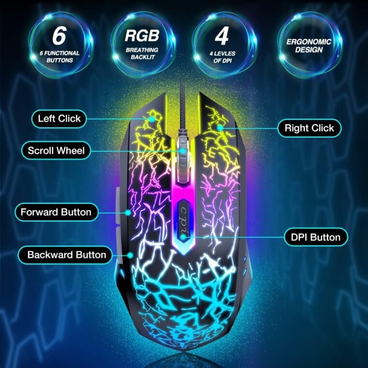 Elevate Your Game: BENGOO Wired RGB Gaming Mouse! - Image 6