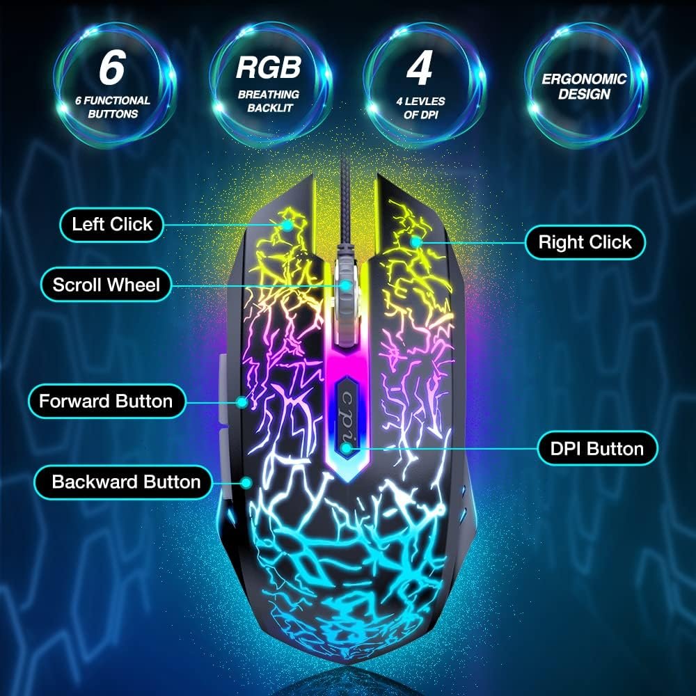 Elevate Your Game: BENGOO Wired RGB Gaming Mouse! - Image 6