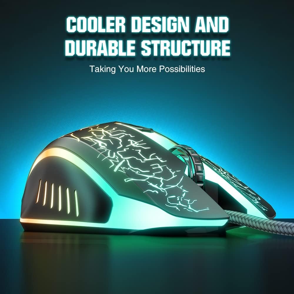 Elevate Your Game: BENGOO Wired RGB Gaming Mouse! - Image 8