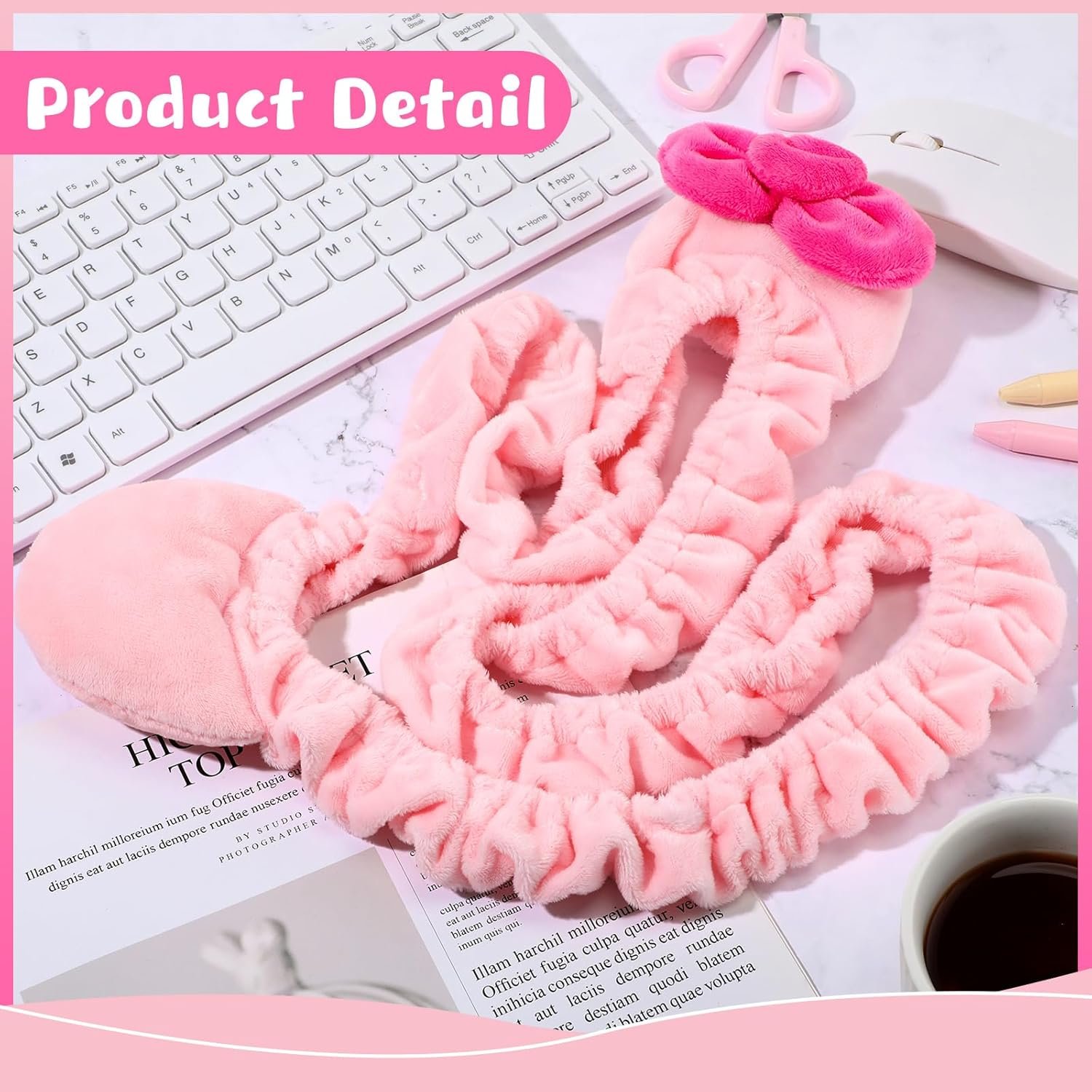 Adorable Cat Ear Monitor Cover – Furry Pink Delight! - Image 4