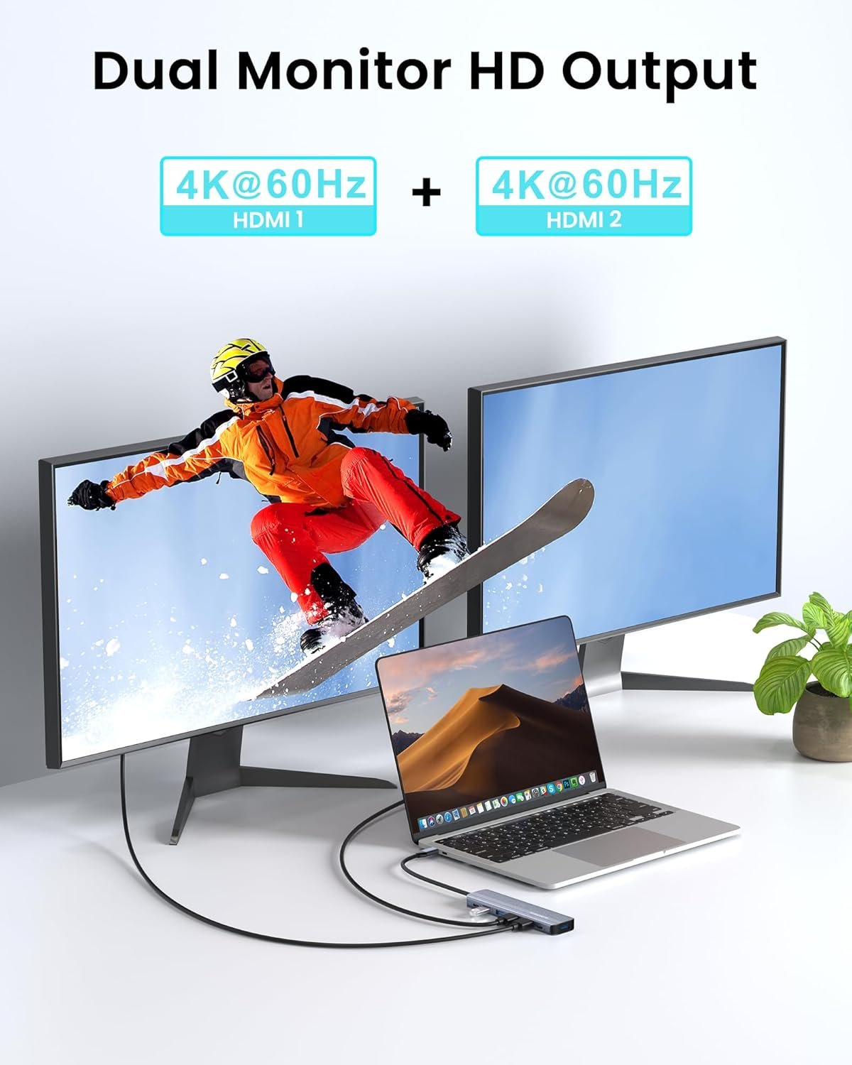 Transform Your Setup: USB C Hub Docking Station for Dual Monitors - Image 4