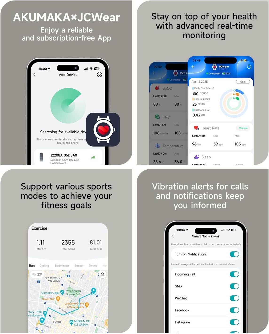 Ultimate Health Fitness Tracker: All-in-One Wellness Smartwatch - Image 3