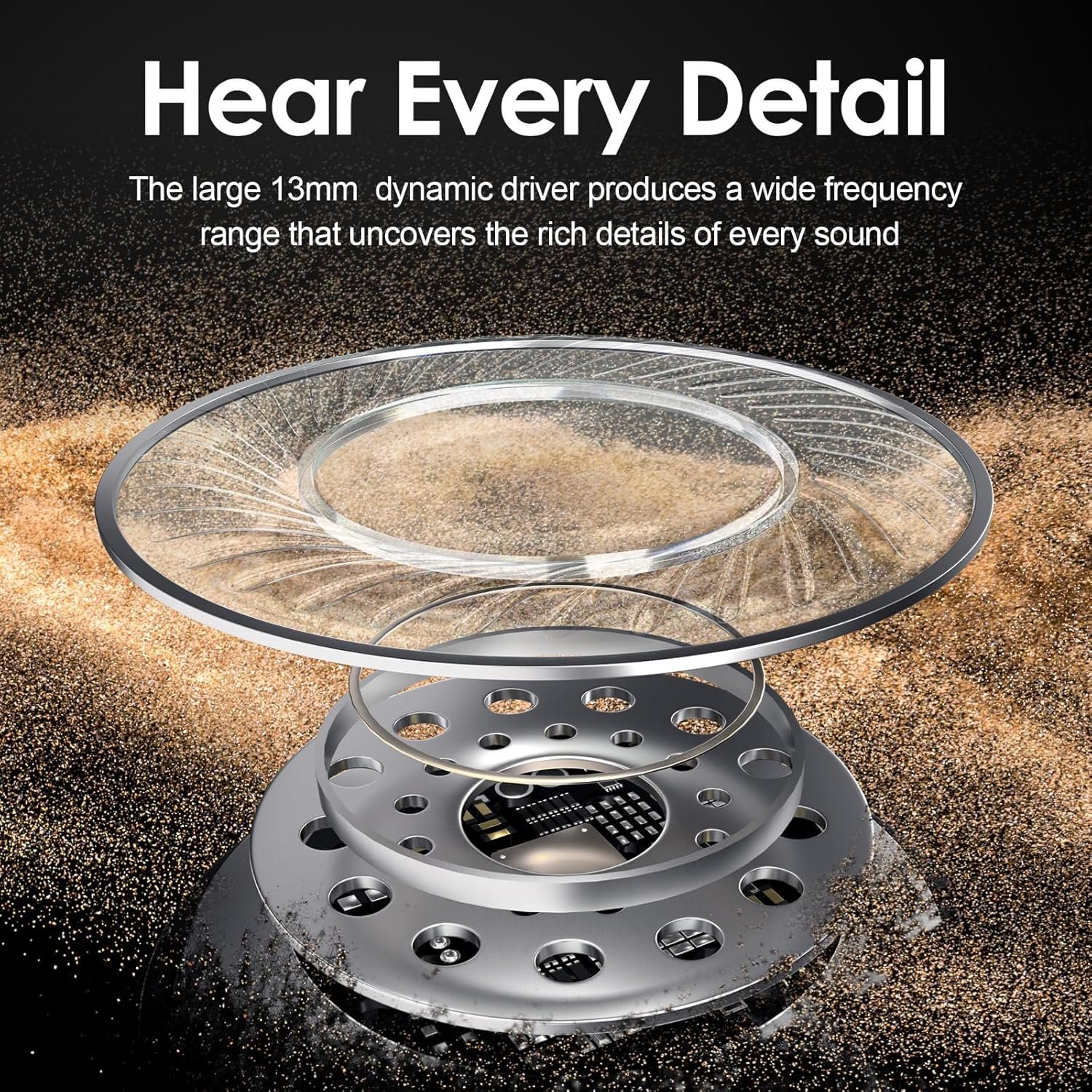 Rythflo Bluetooth Headphones: 150H Playtime & Deep Bass! - Image 4