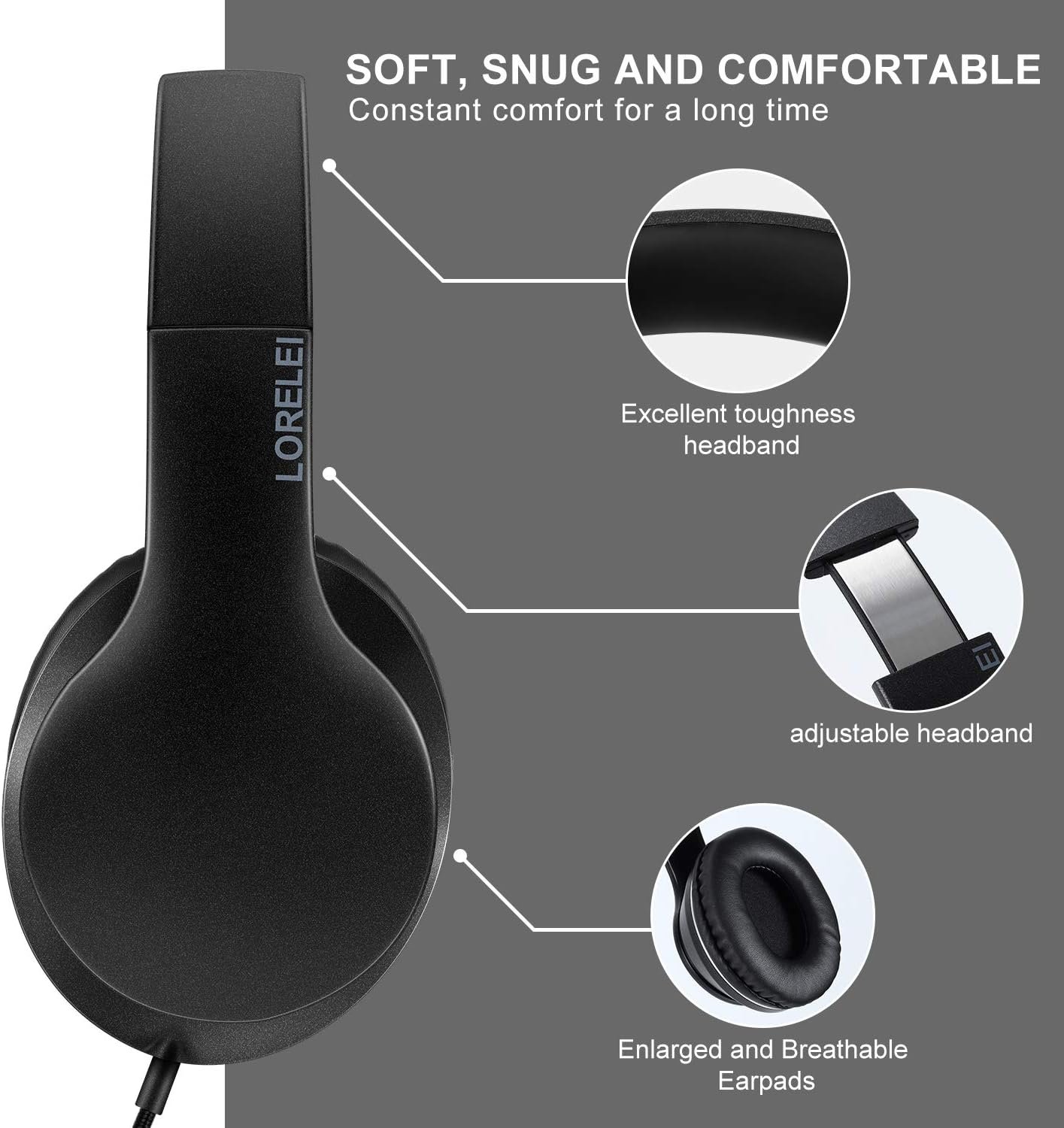 Experience Deep Sound: LORELEI X6 Stereo Bass Headphones! - Image 5