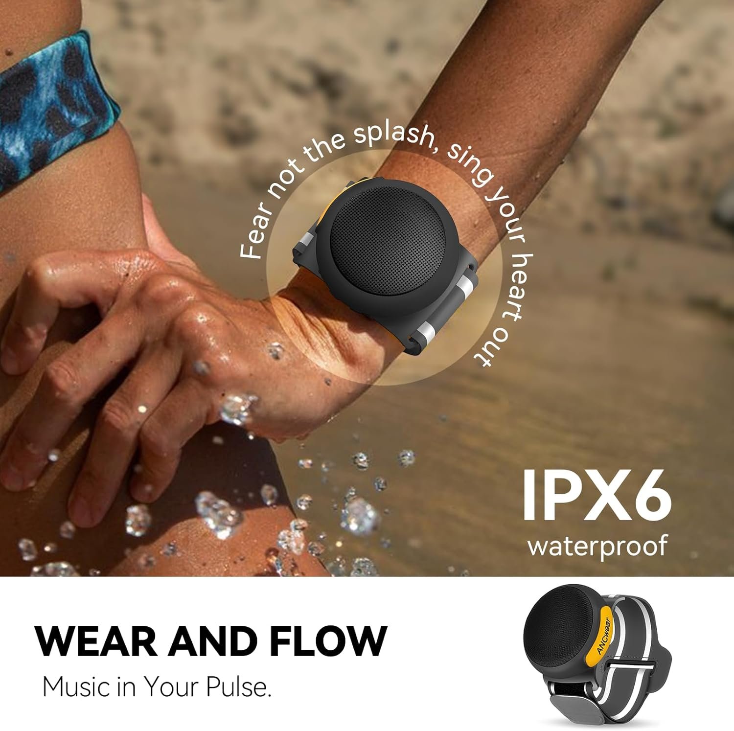 ANCwear Mini Bluetooth Speaker: HD Sound & 9.5H Playtime! - Image 4