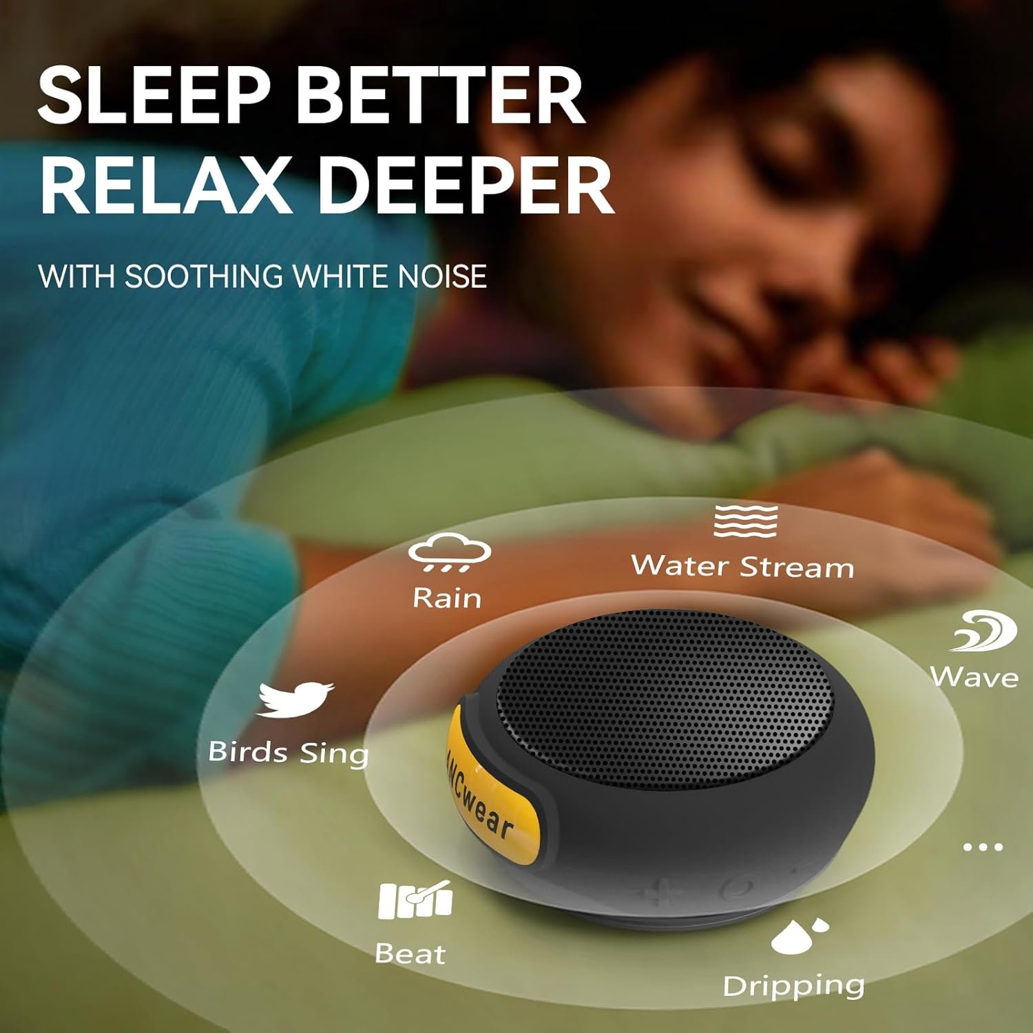 ANCwear Mini Bluetooth Speaker: HD Sound & 9.5H Playtime! - Image 6