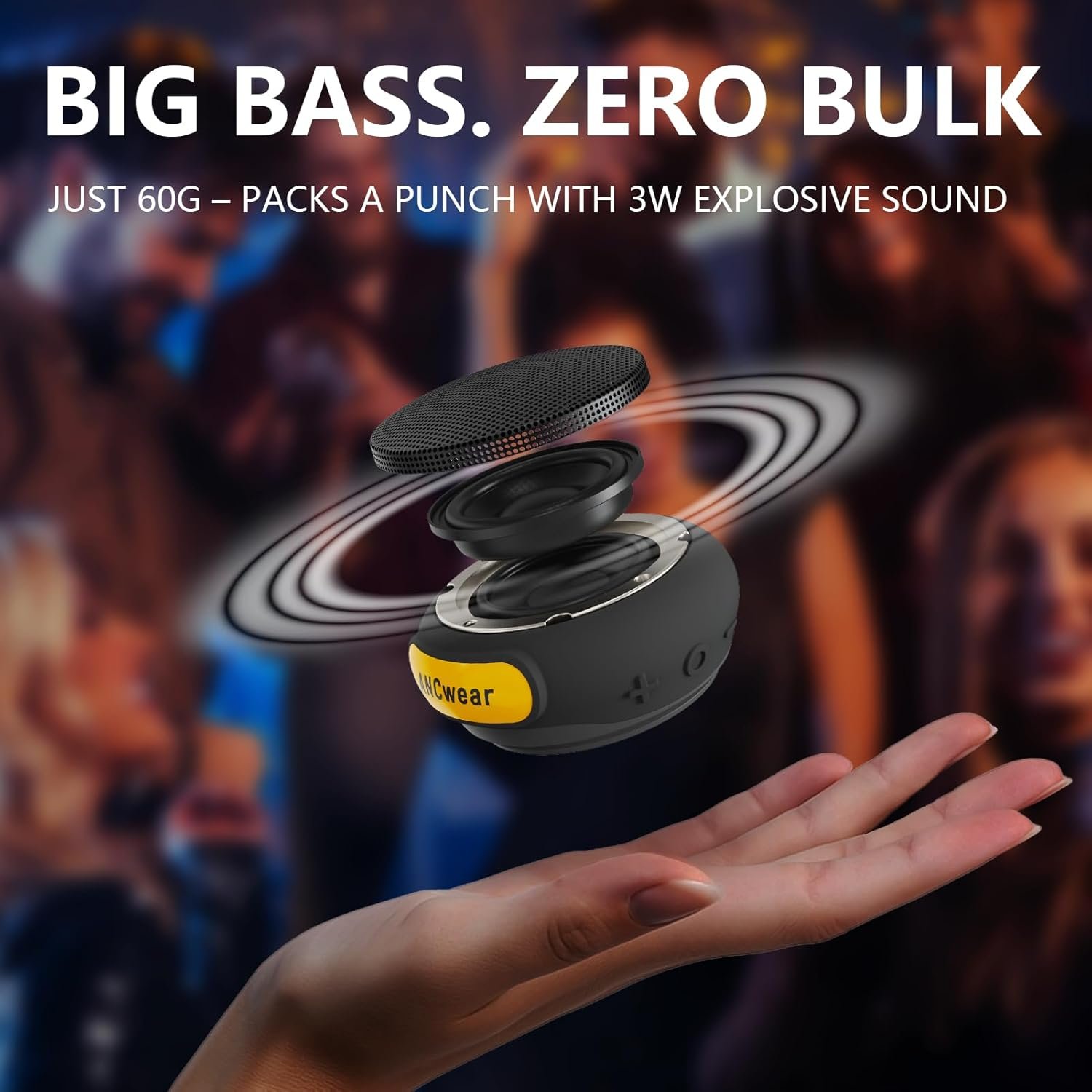 ANCwear Mini Bluetooth Speaker: HD Sound & 9.5H Playtime! - Image 7