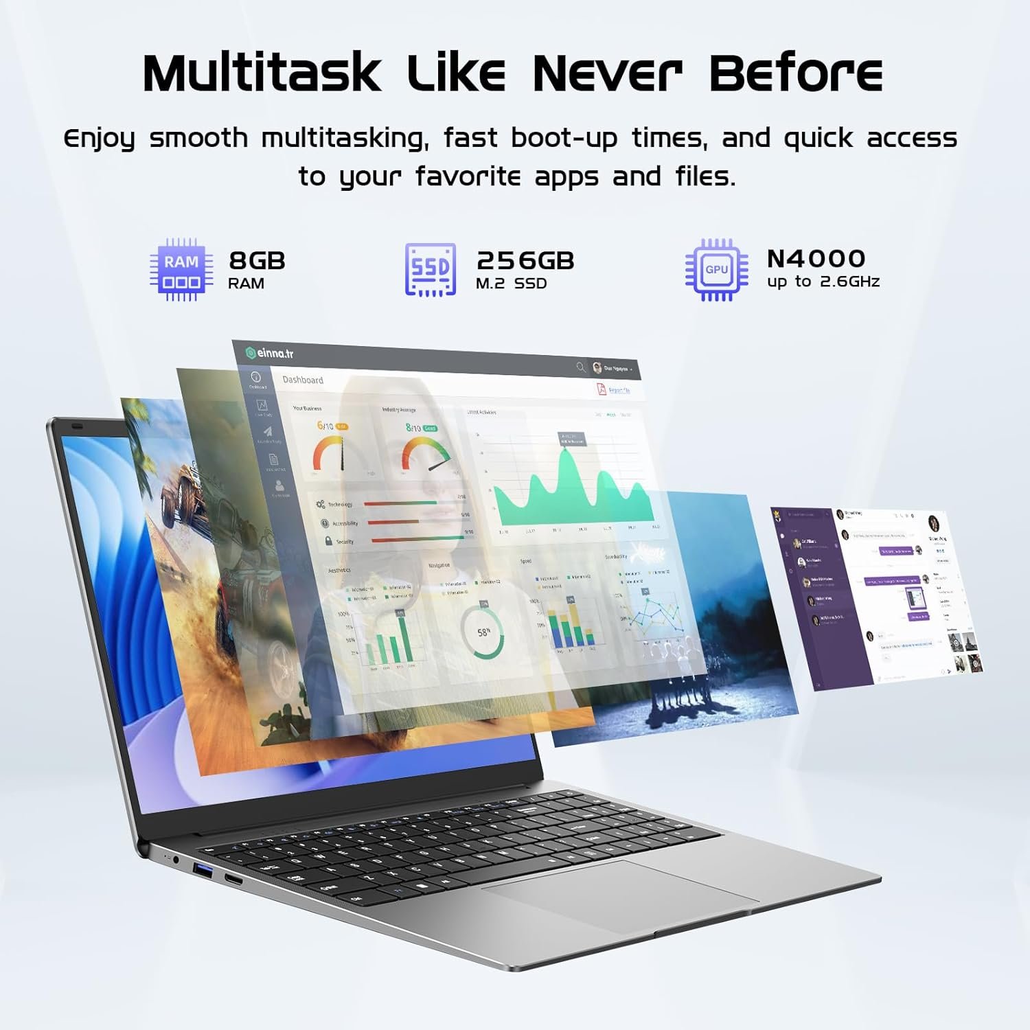 Ultimate 15.6" Laptop: 8GB RAM, FHD, SSD, & Office Suite! - Image 6