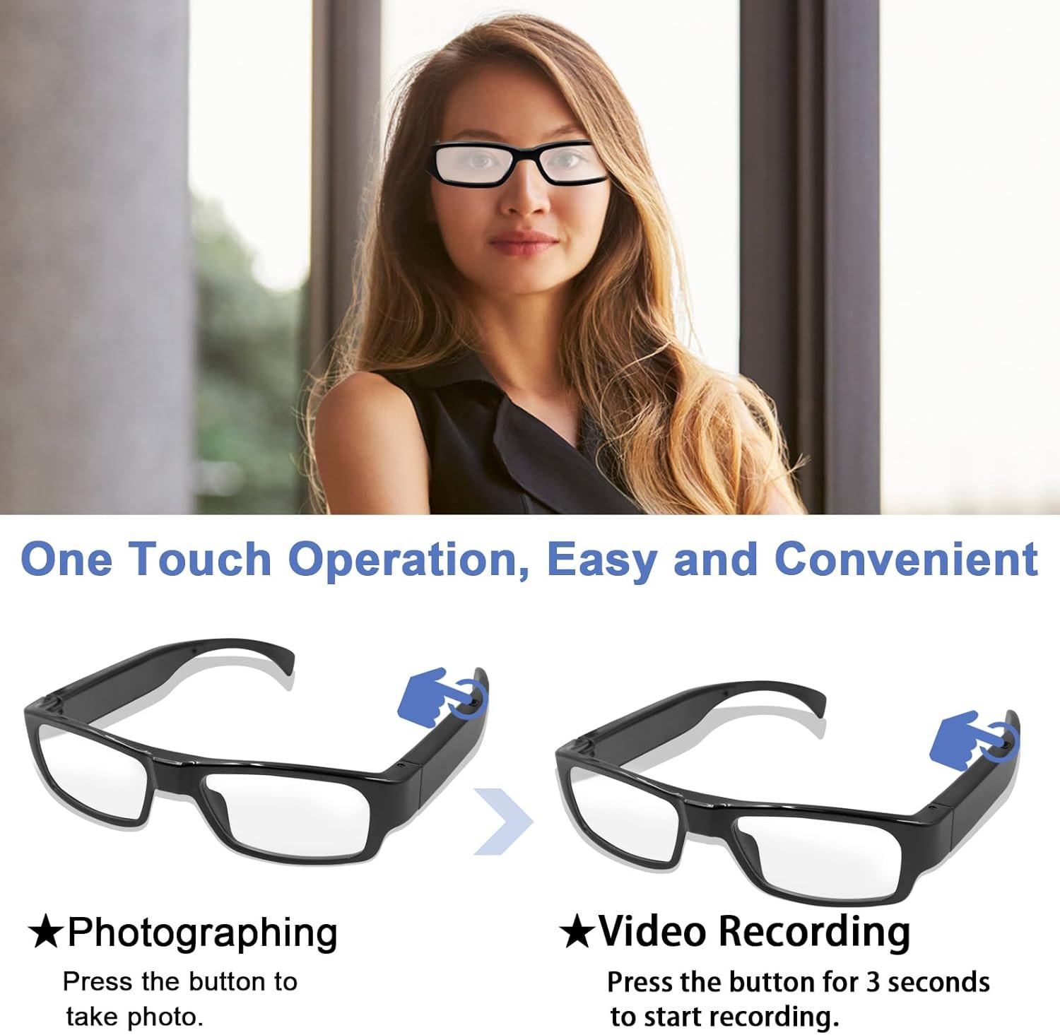 Capture Every Adventure: 1080P HD Action Camera Glasses! - Image 4