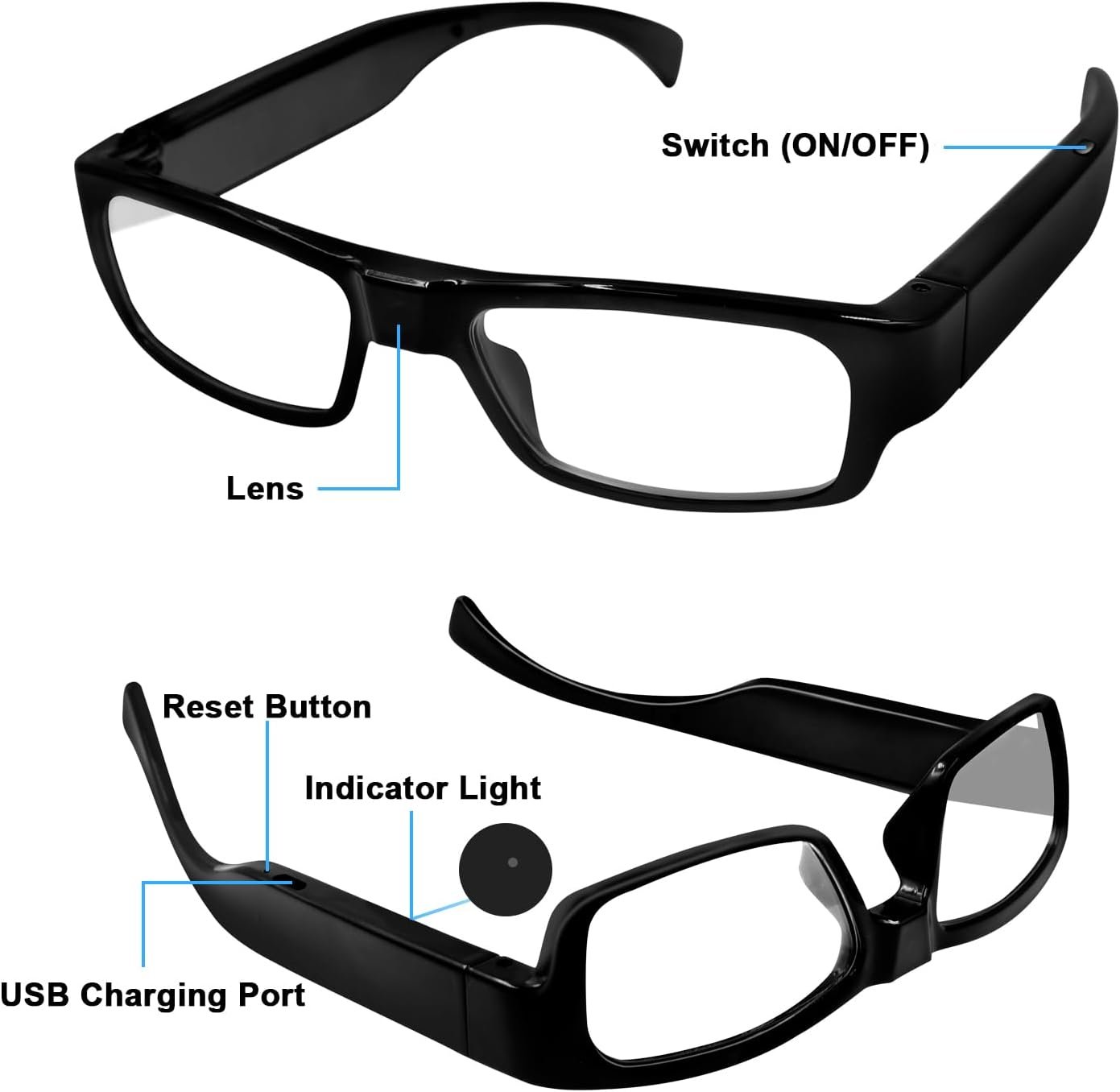 Capture Every Adventure: 1080P HD Action Camera Glasses! - Image 8