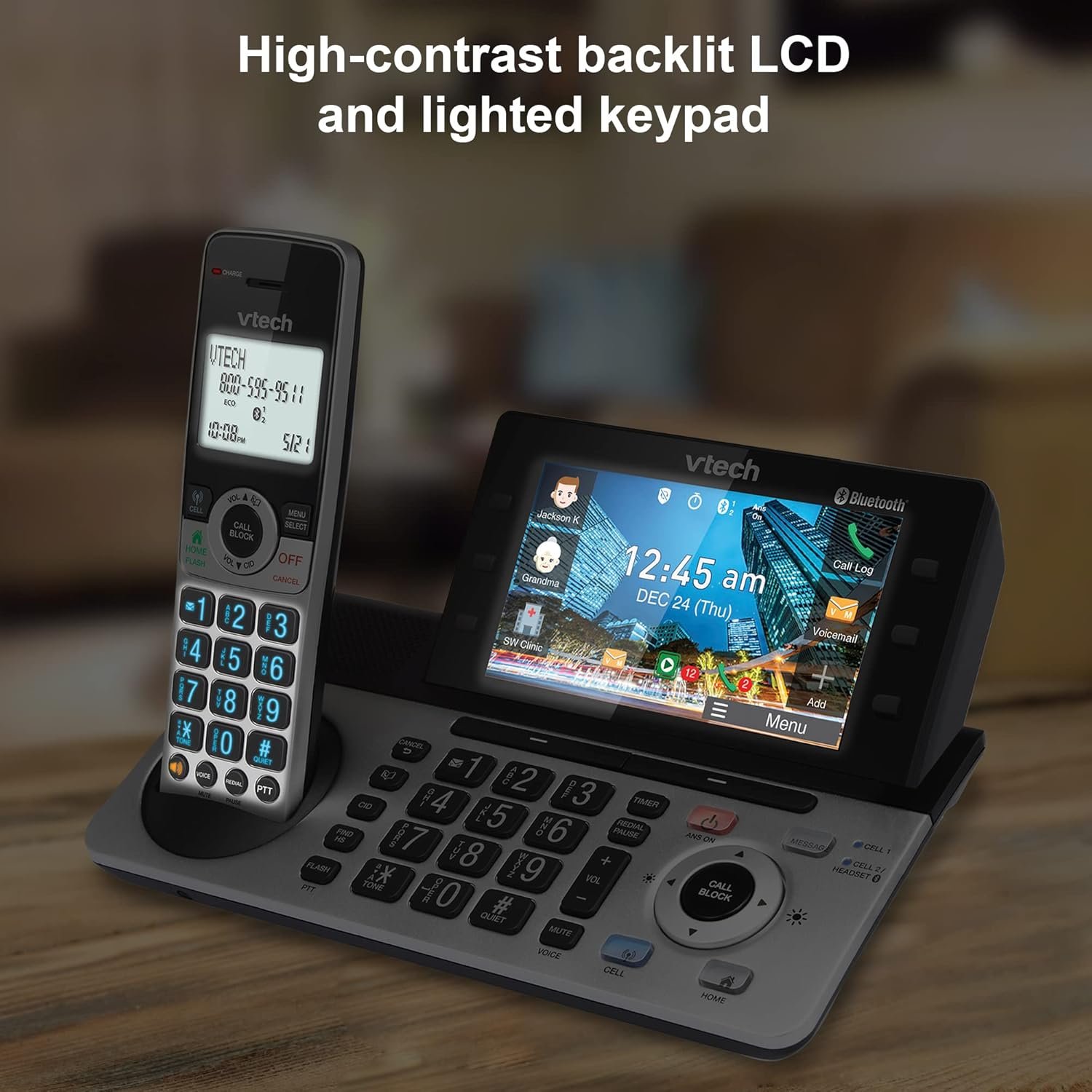 VTech IS8251-3: Smart Cordless Phone for Home Office Mastery! - Image 9