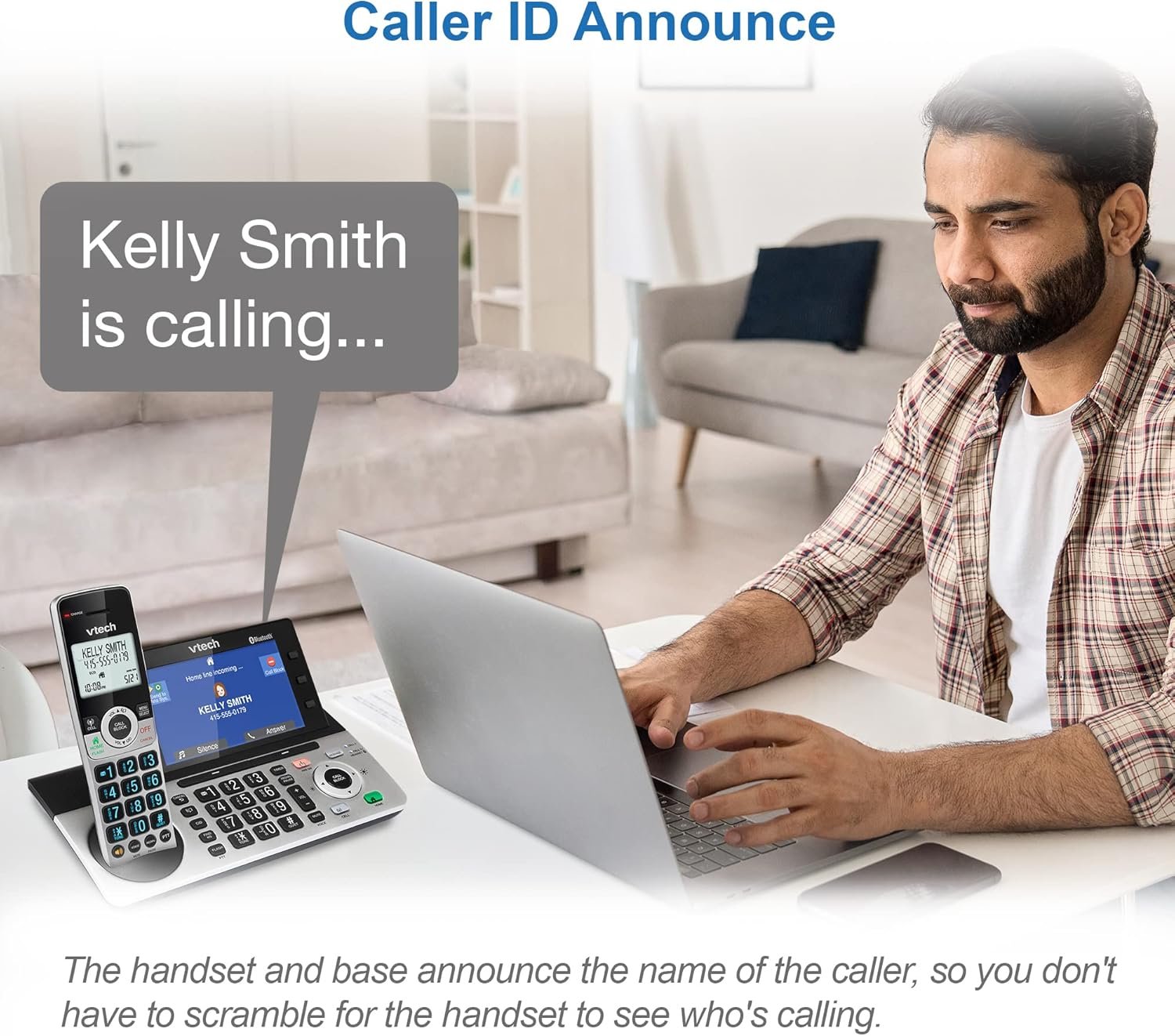 VTech IS8251-3: Smart Cordless Phone for Home Office Mastery! - Image 10