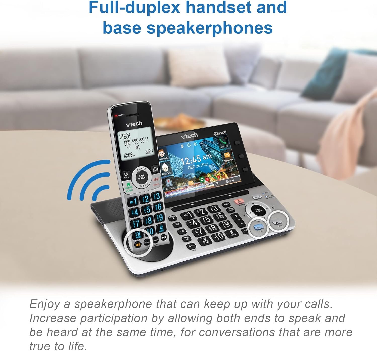 VTech IS8251-3: Smart Cordless Phone for Home Office Mastery! - Image 12