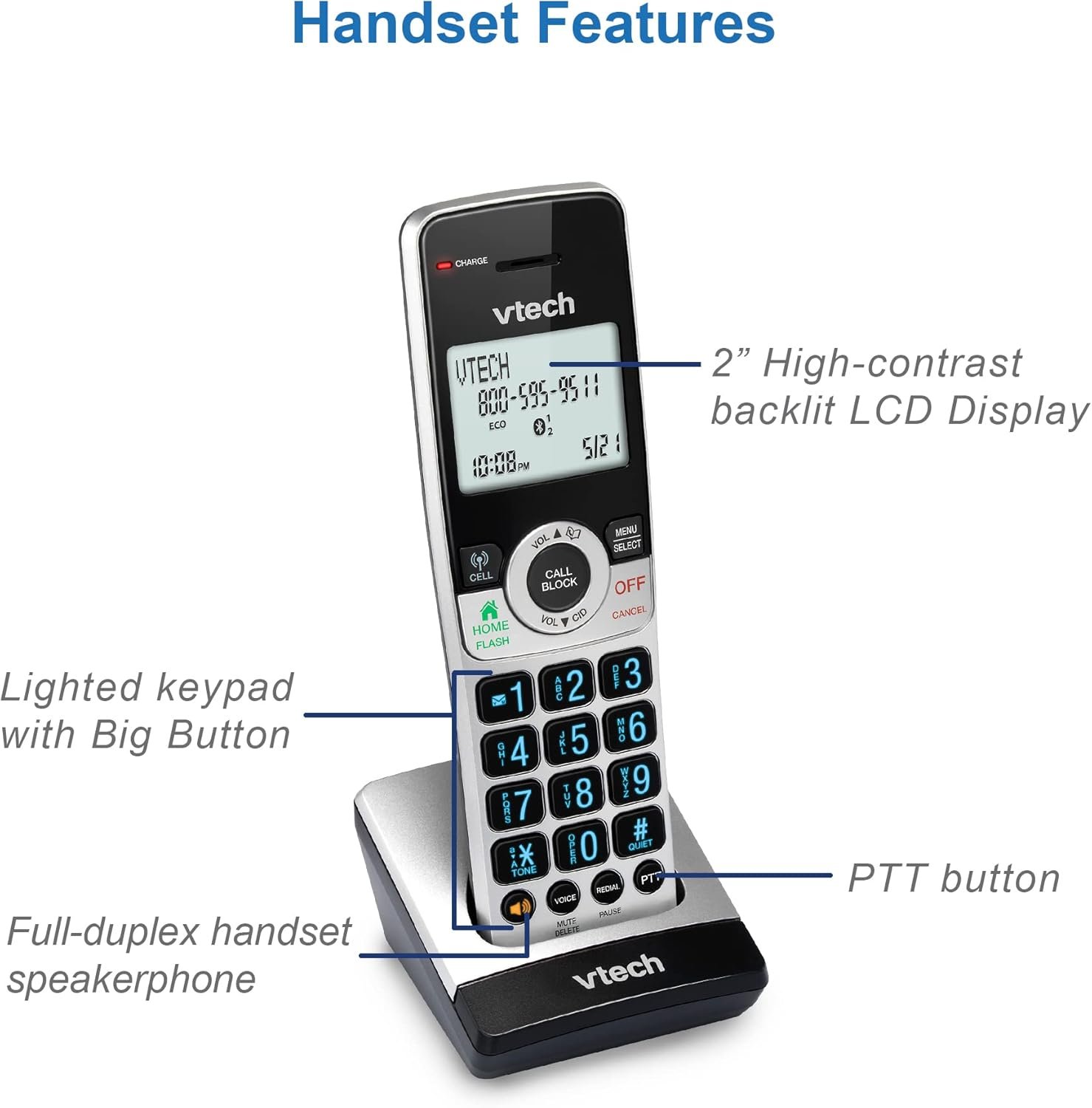 VTech IS8251-3: Smart Cordless Phone for Home Office Mastery! - Image 14