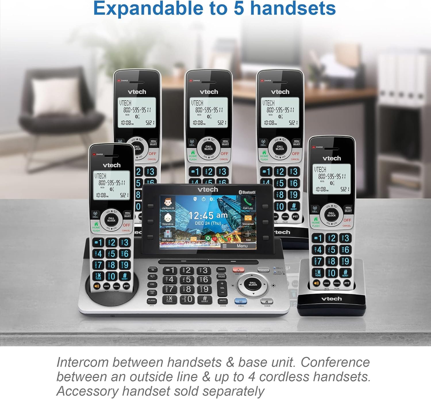 VTech IS8251-3: Smart Cordless Phone for Home Office Mastery! - Image 15