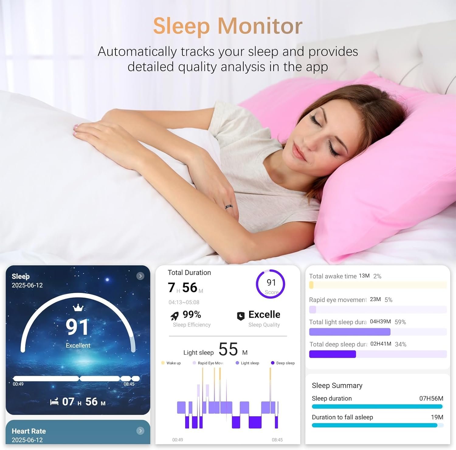 Smart Health Tracking Ring for All: Heart Rate & More! - Image 4