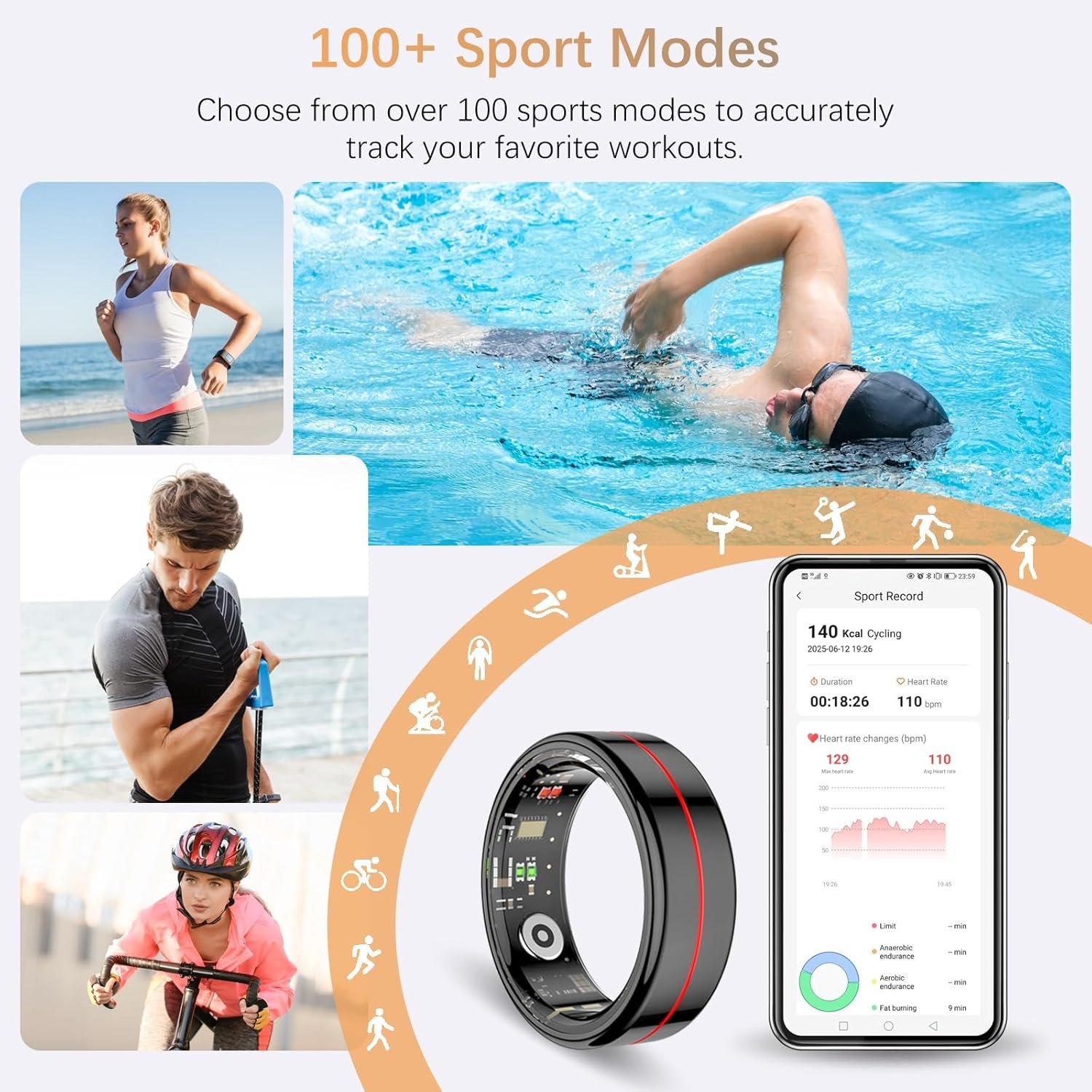 Smart Health Tracking Ring for All: Heart Rate & More! - Image 5