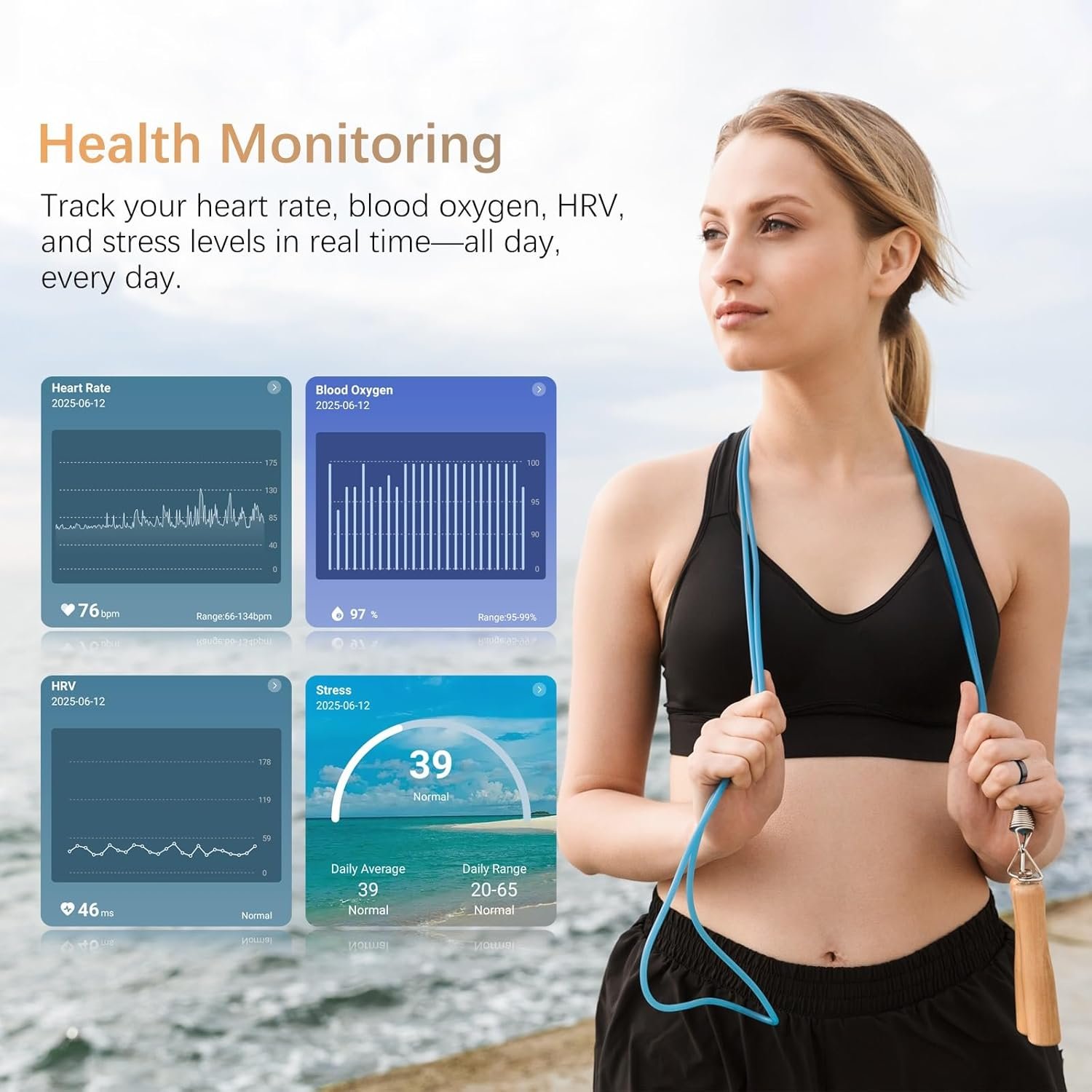 Smart Health Tracking Ring for All: Heart Rate & More! - Image 7