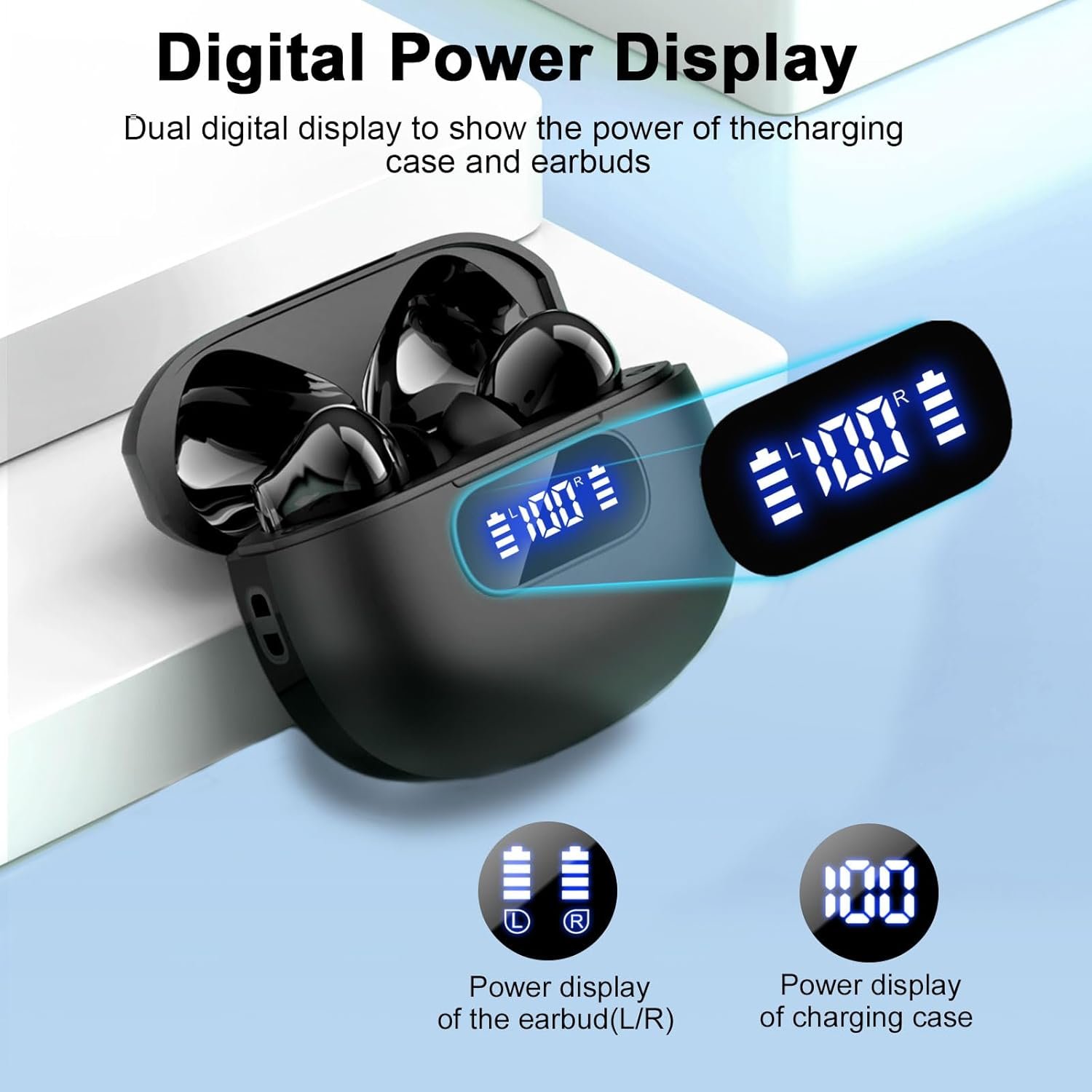 2025 Wireless Earbuds: HiFi Sound, 48H Playtime & LED Display! - Image 4