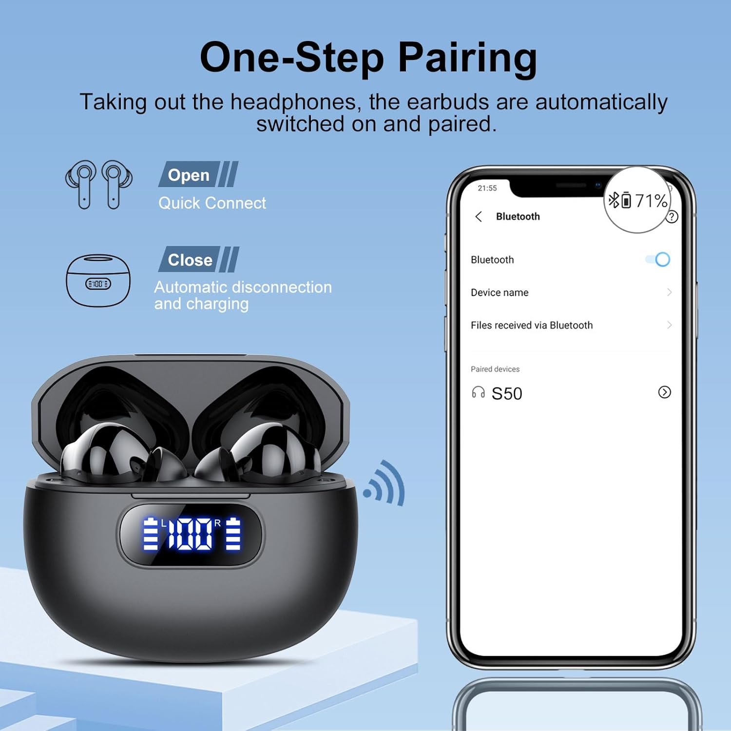 2025 Wireless Earbuds: HiFi Sound, 48H Playtime & LED Display! - Image 7