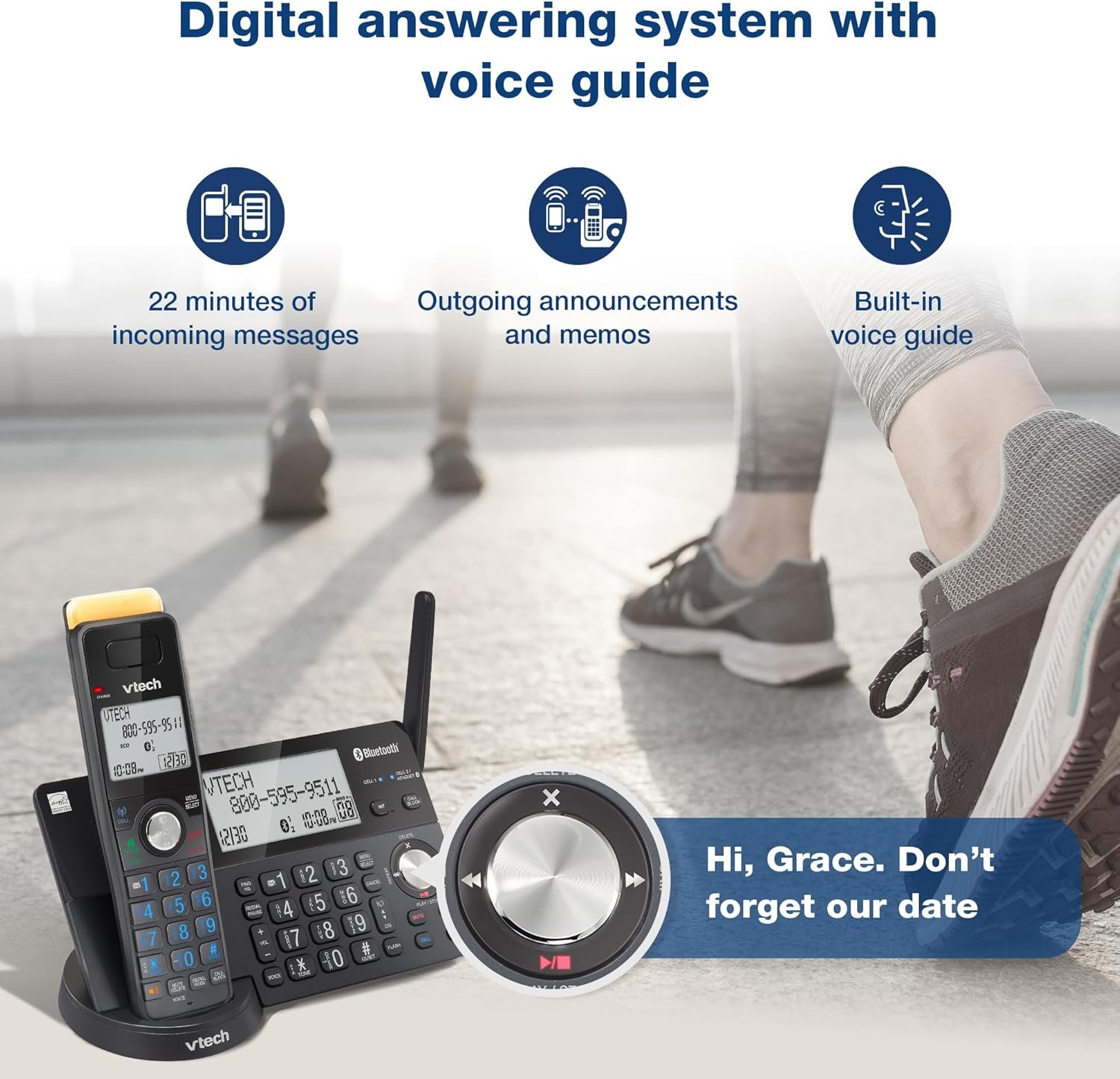VTech IS8128-51: Ultimate 5-Handset Cordless Phone with Range! - Image 6